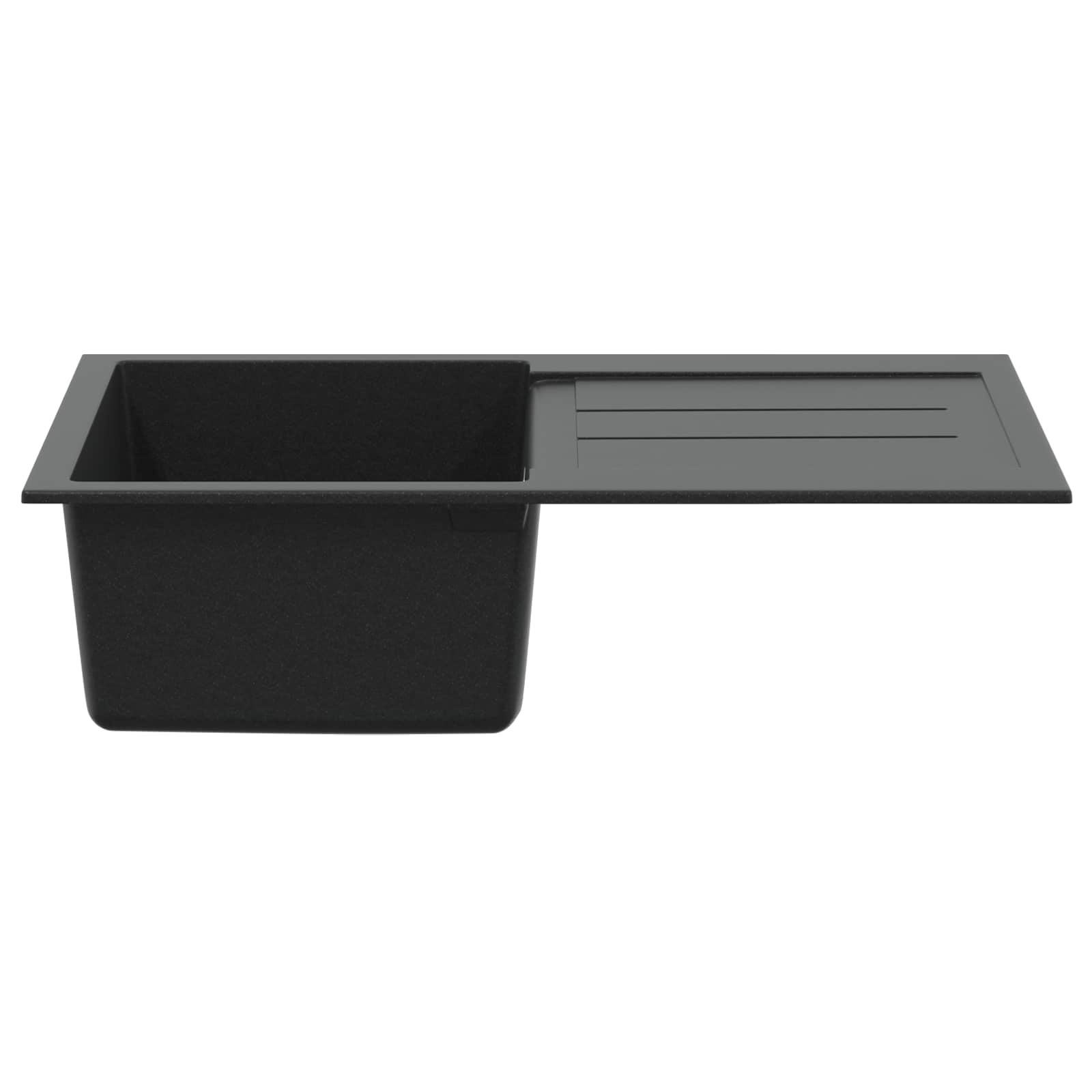 Allas Musta 780 X 500 Mm 80% Kvartsia Ja 20% Hartsia