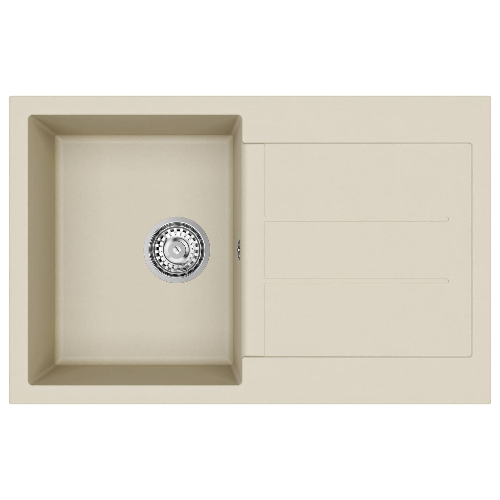 Allas Beige 780 X 500 Mm 80% Kvartsia Ja 20% Hartsia