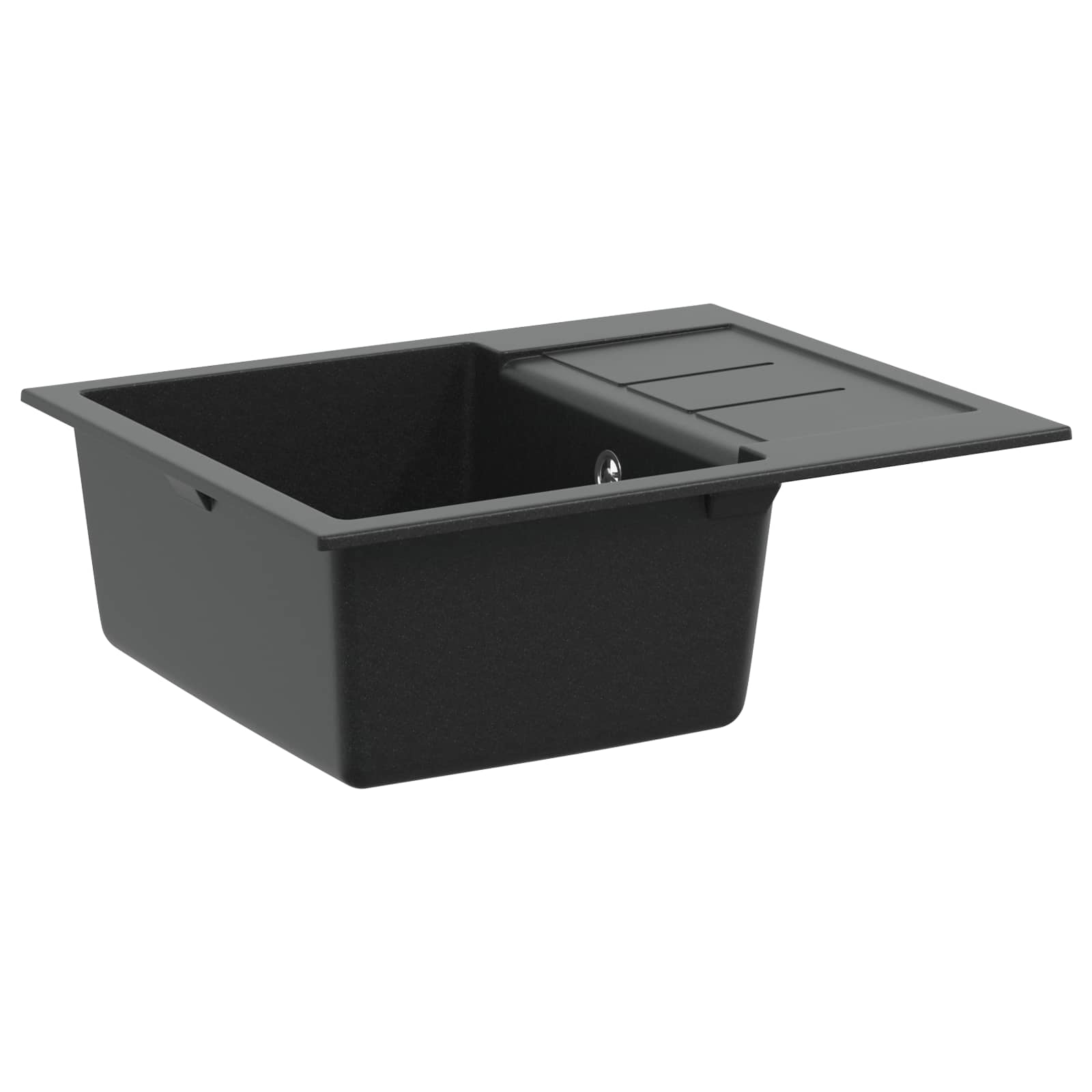 Allas Musta 620 X 500 Mm 80% Kvartsia Ja 20% Hartsia