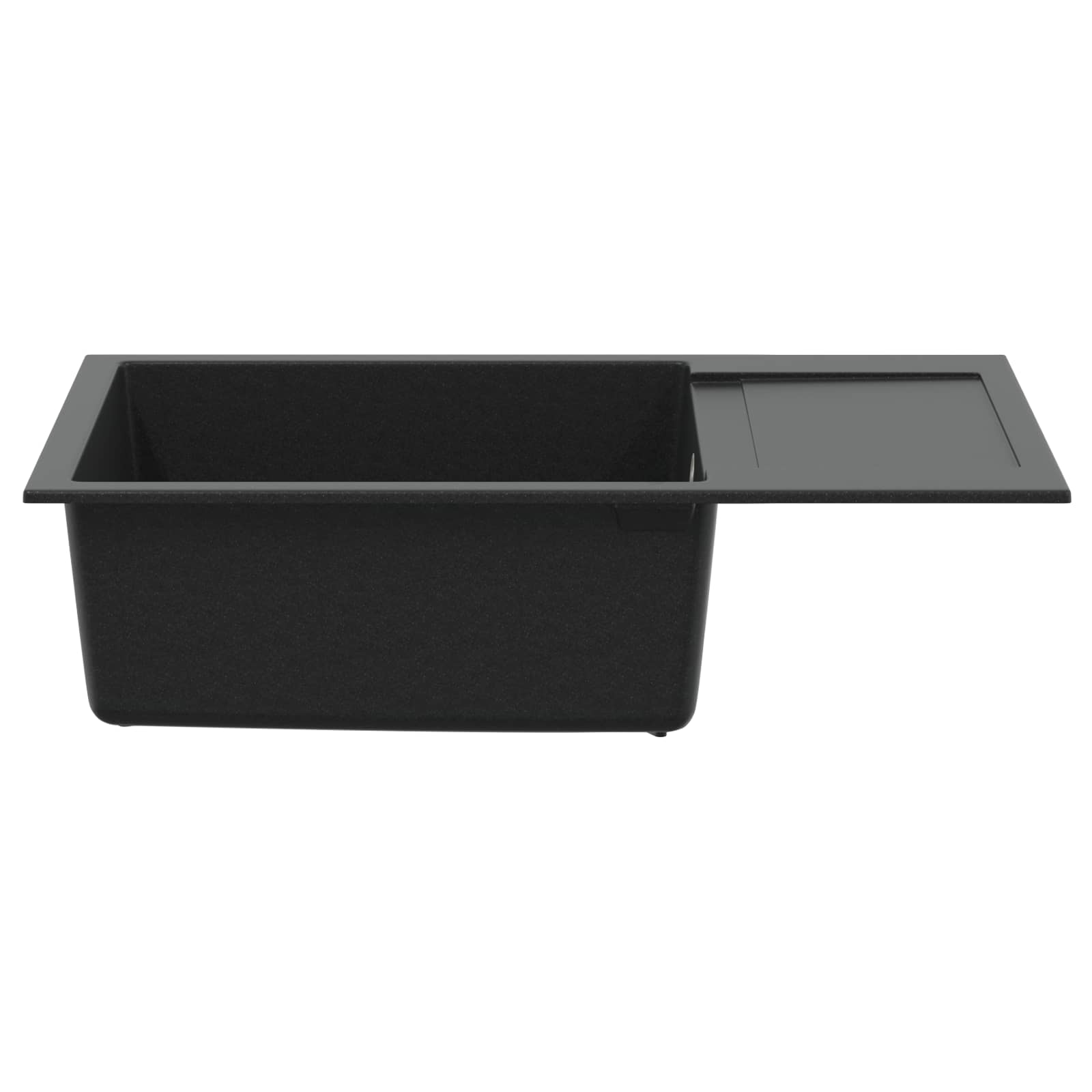 Allas Musta 780 X 500 Mm 80% Kvartsia Ja 20% Hartsia