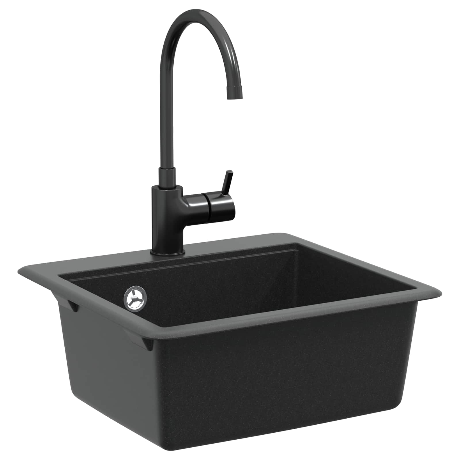 Allas Musta 470 X 440 Mm Graniitti