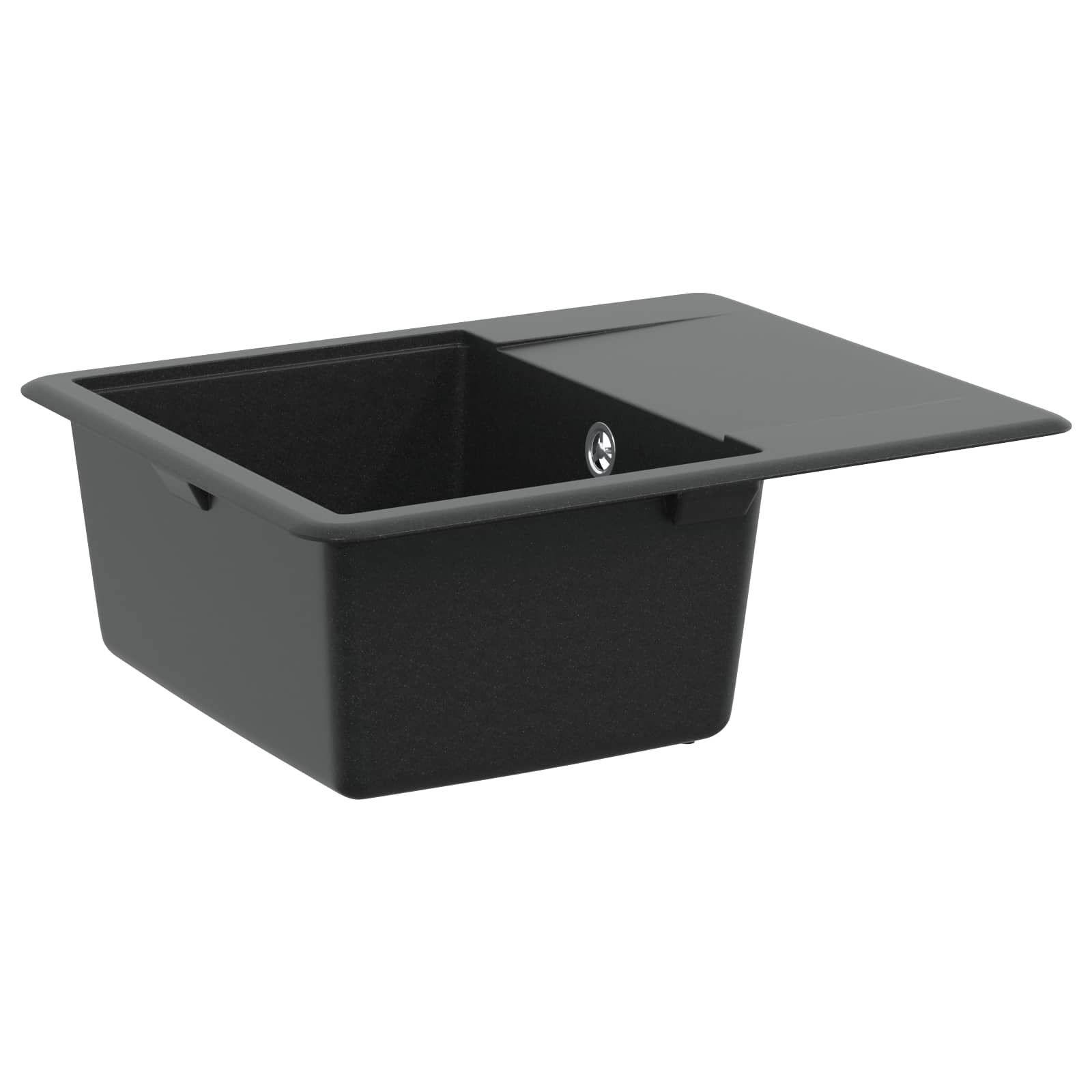 Allas Musta 560 X 460 Mm 80% Kvartsia Ja 20% Hartsia