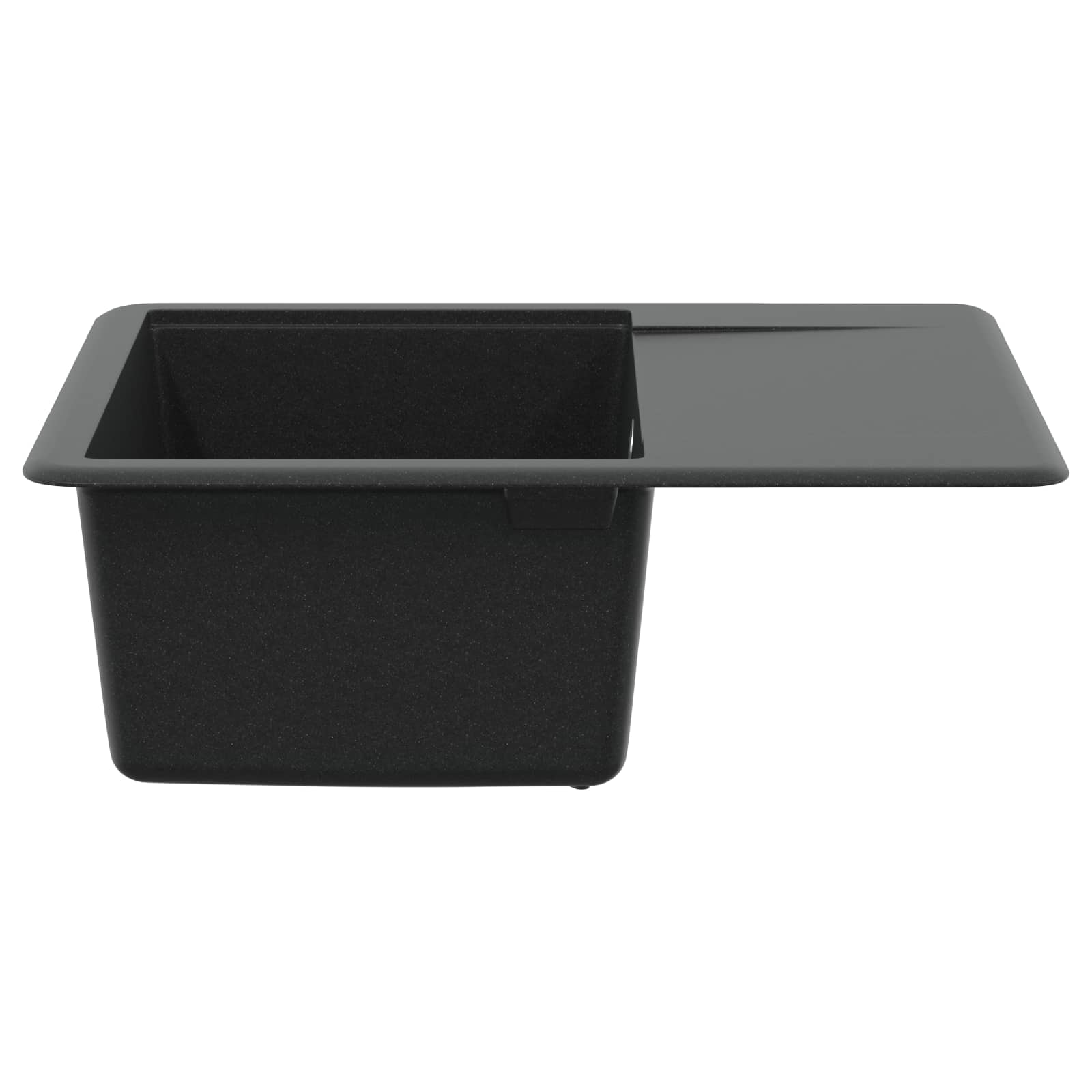 Allas Musta 560 X 460 Mm 80% Kvartsia Ja 20% Hartsia