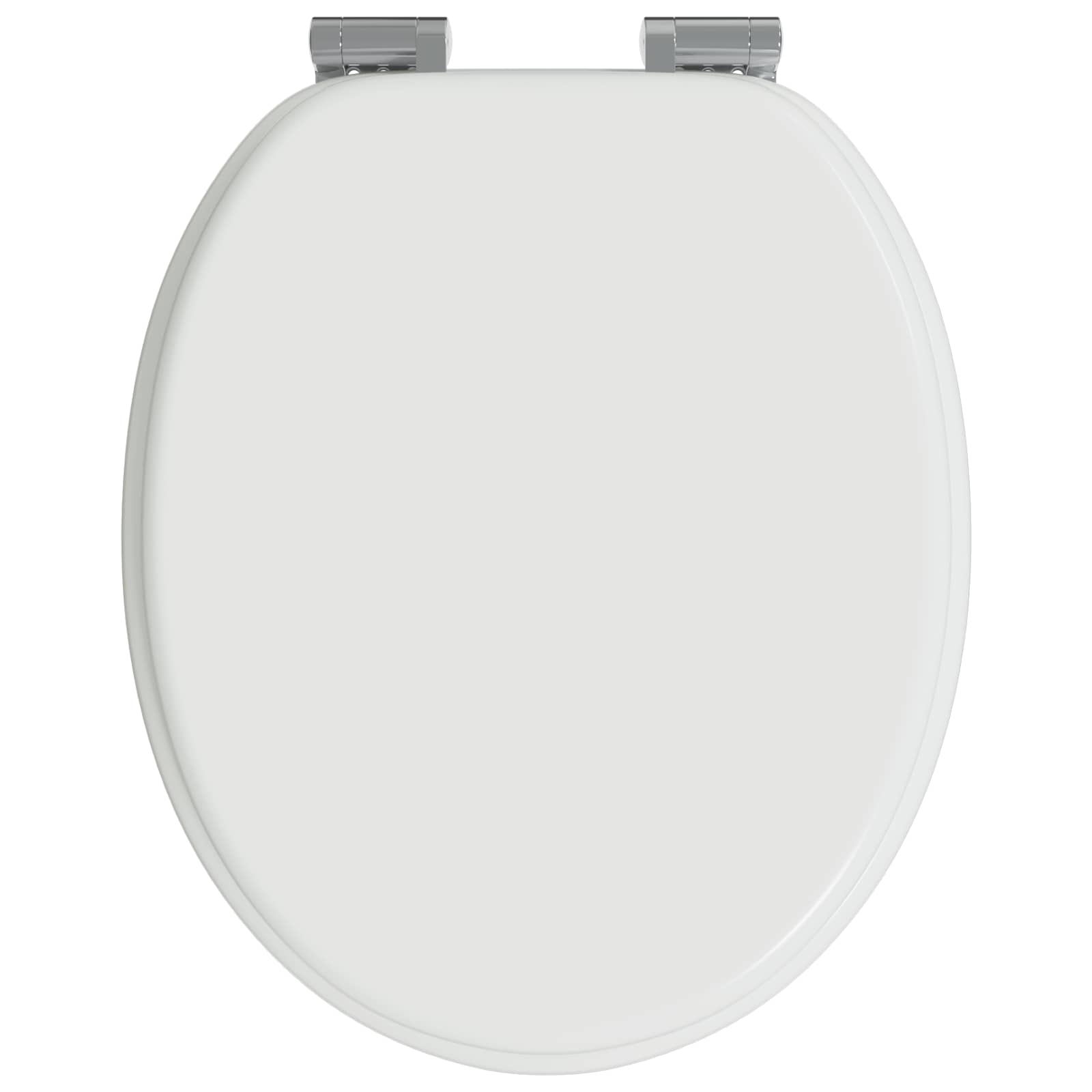 Pehmoviimeinen Wc-Istuin Valkoinen 44 X 38 Cm Mdf-Levy