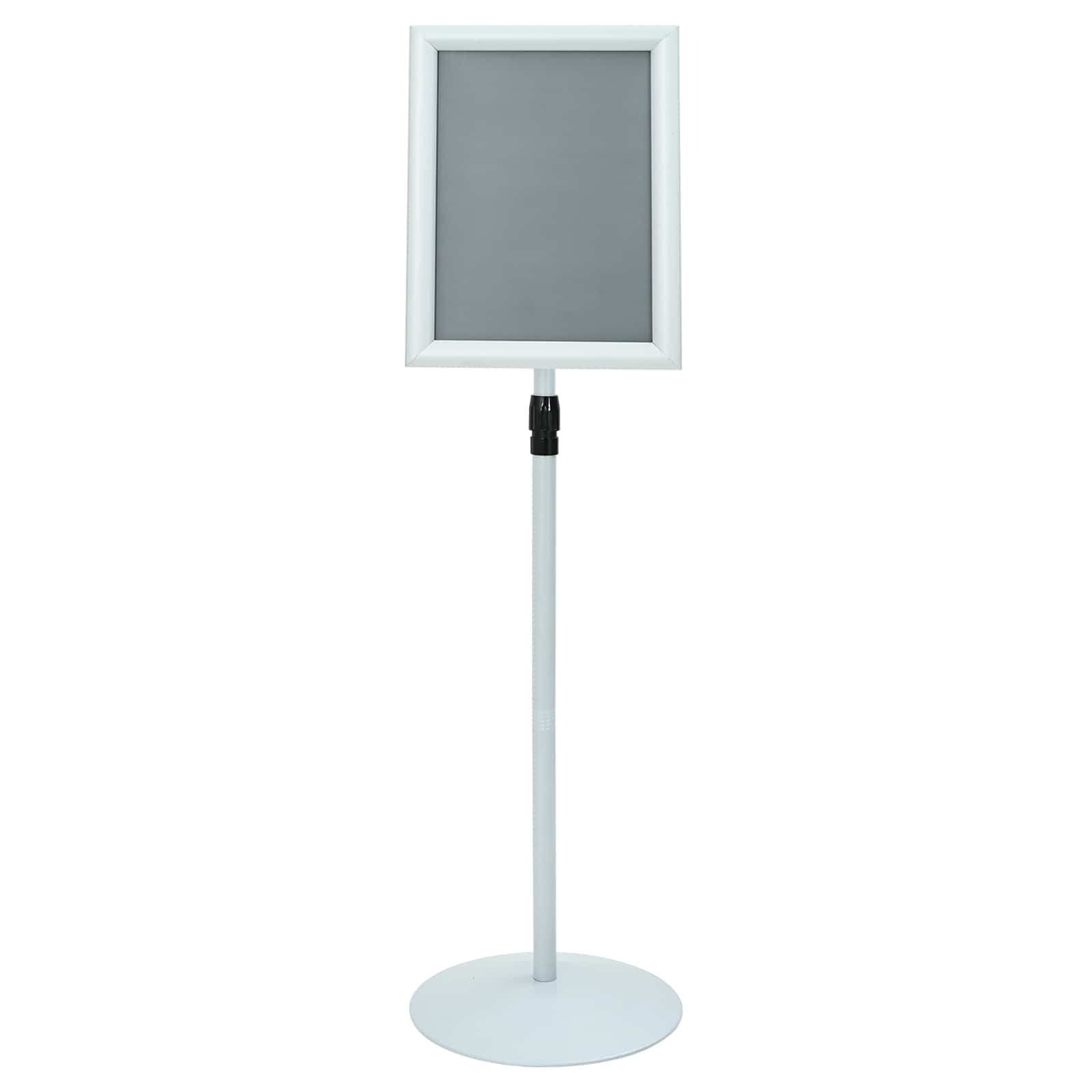 Pedestaali Juliste Teline Hopea 33 X 33 X 126 Cm Pvc Ja Teräs