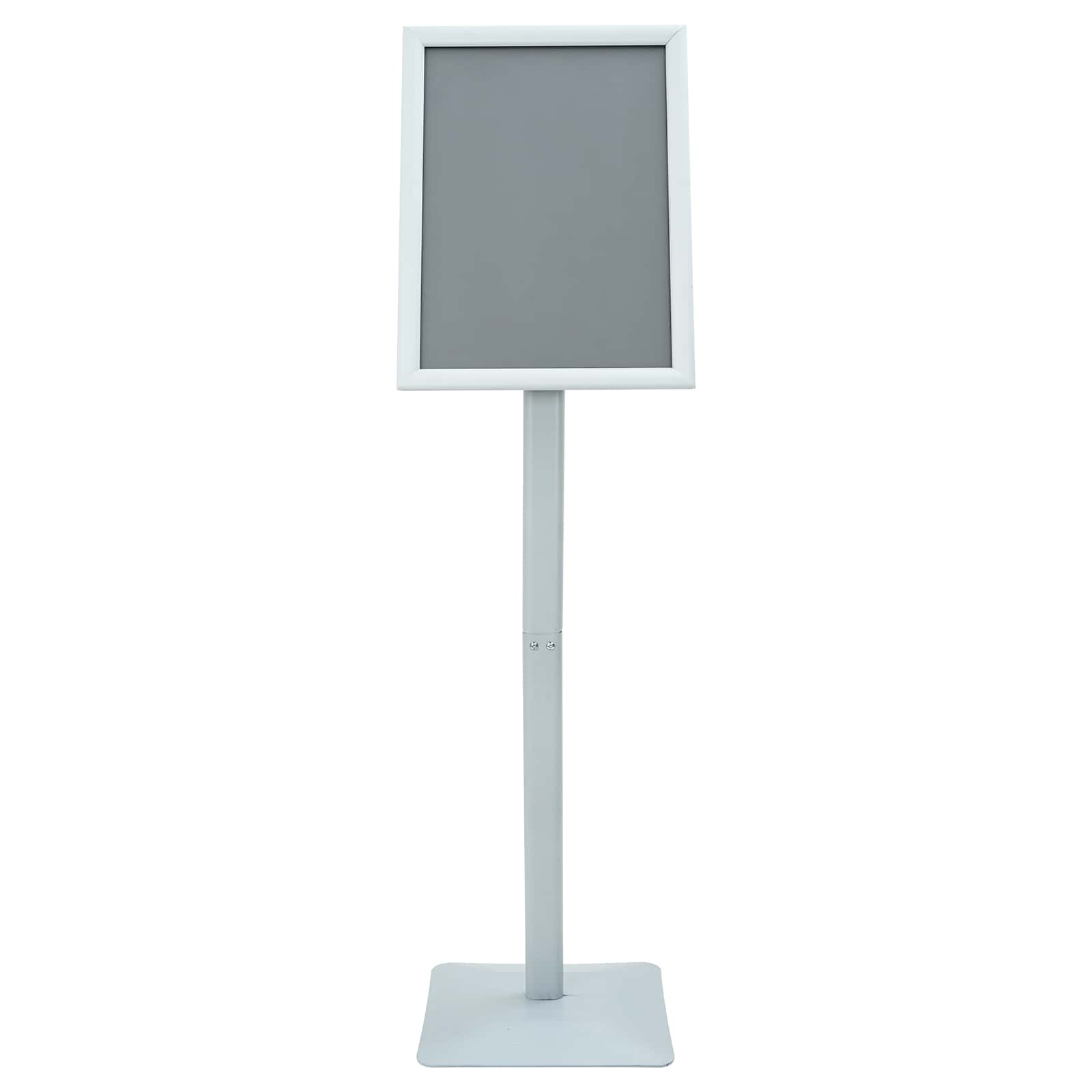 Pedestaali Juliste Teline Hopea 32,5 X 27 X 126 Cm Valurauta