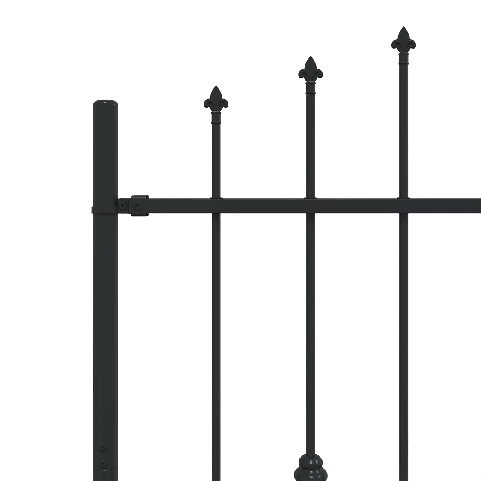 Piikkikaide Asten Musta 200 X 150 Cm Jauhemaalattu Teräs