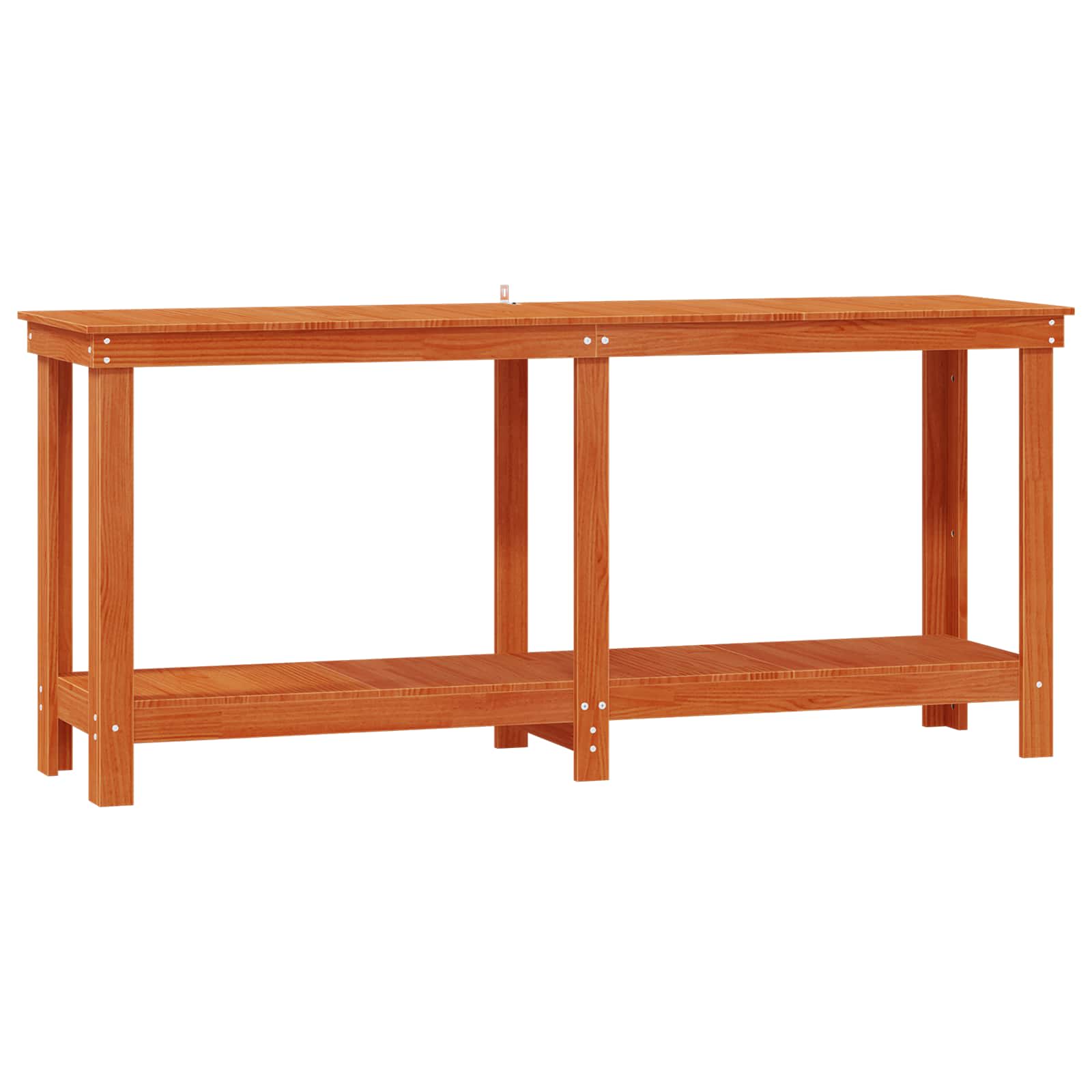 Työpöytä Vahansävyinen Ruskea 180 X 50 X 80 Cm Massiivimänty