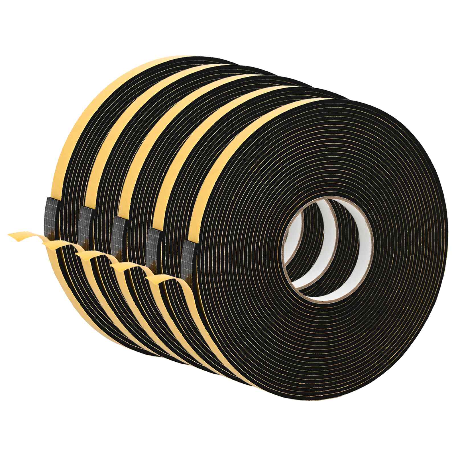 Itsekiinnittyvä Vaahtoteippi 5 Pcs Musta 15Mm X 10M Cr-Vahto