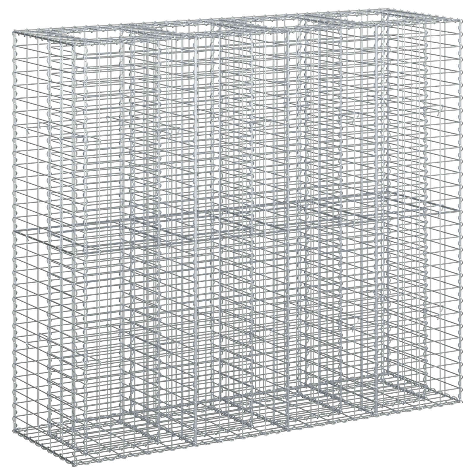 Gabion Kohotettu Peti 2 Pcs Hopea