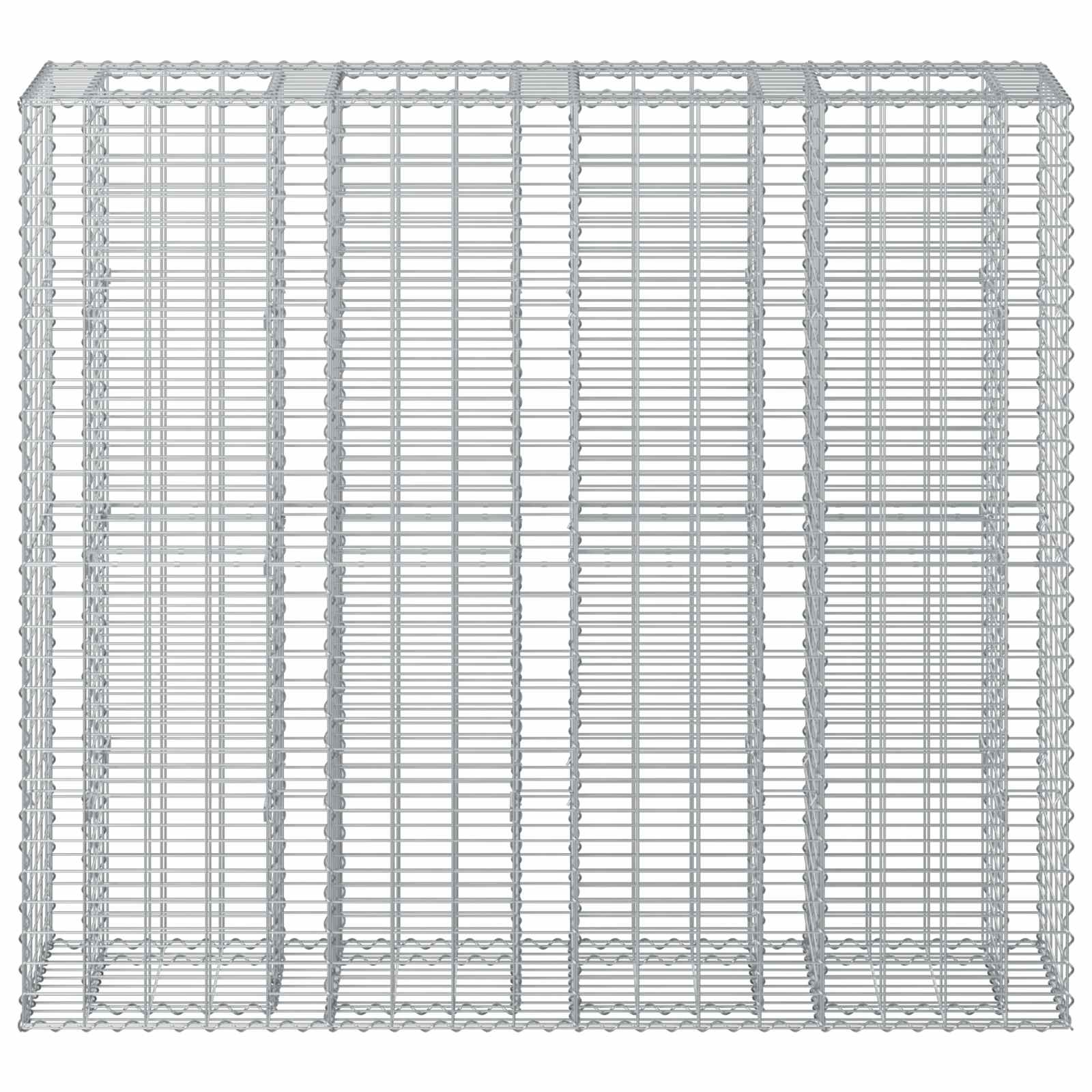 Gabion Kohotettu Peti 2 Pcs Hopea
