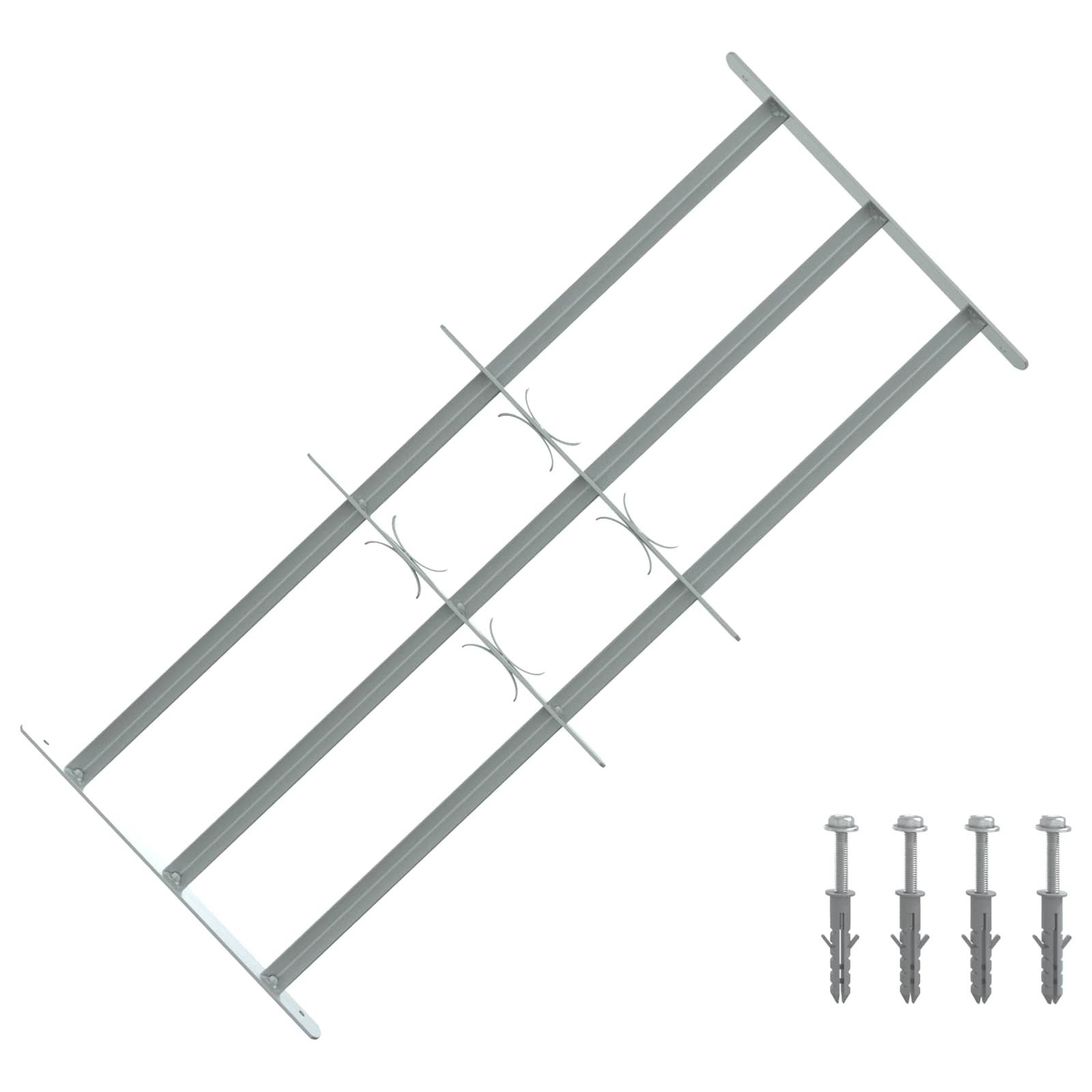 Ikkunoiden Turvaverkko 3 Ristikkopalkilla 3 Pcs 630-1140 Mm
