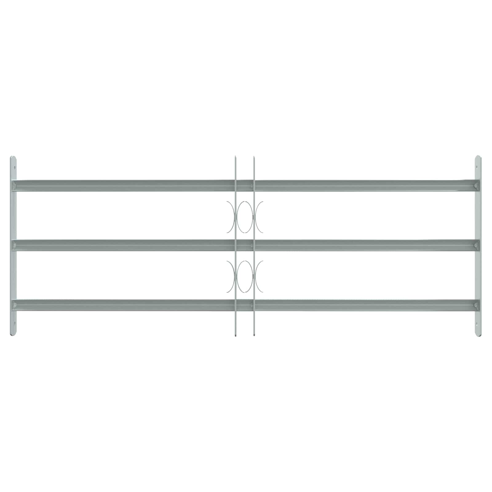 Ikkunoiden Turvaverkko 3 Ristikkopalkilla 3 Pcs 630-1140 Mm