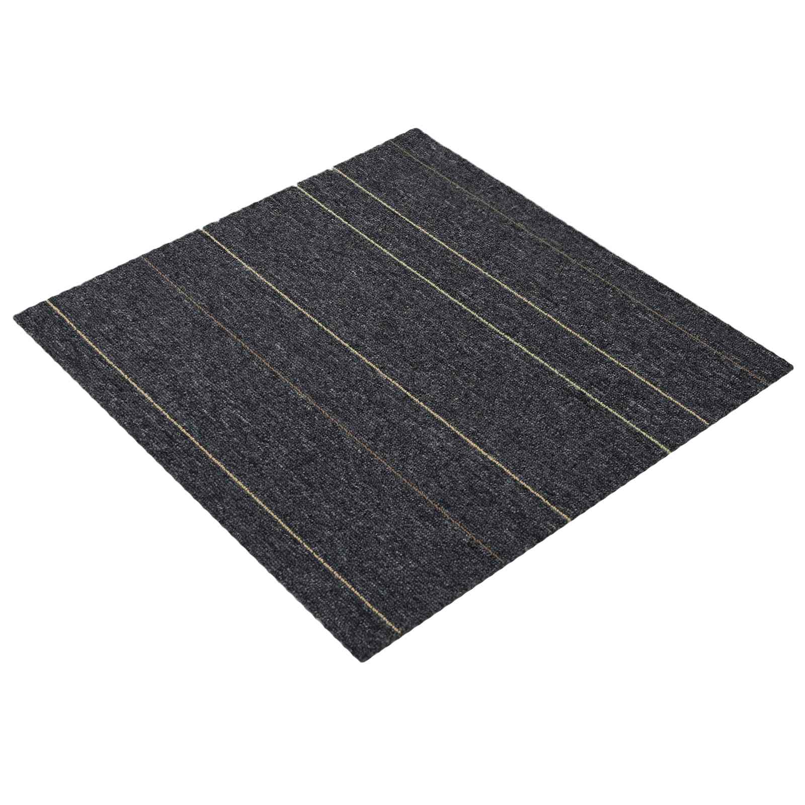 Matto Laatta Tummanharmaa Raidoilla 50 X 50 Cm 20 Pcs