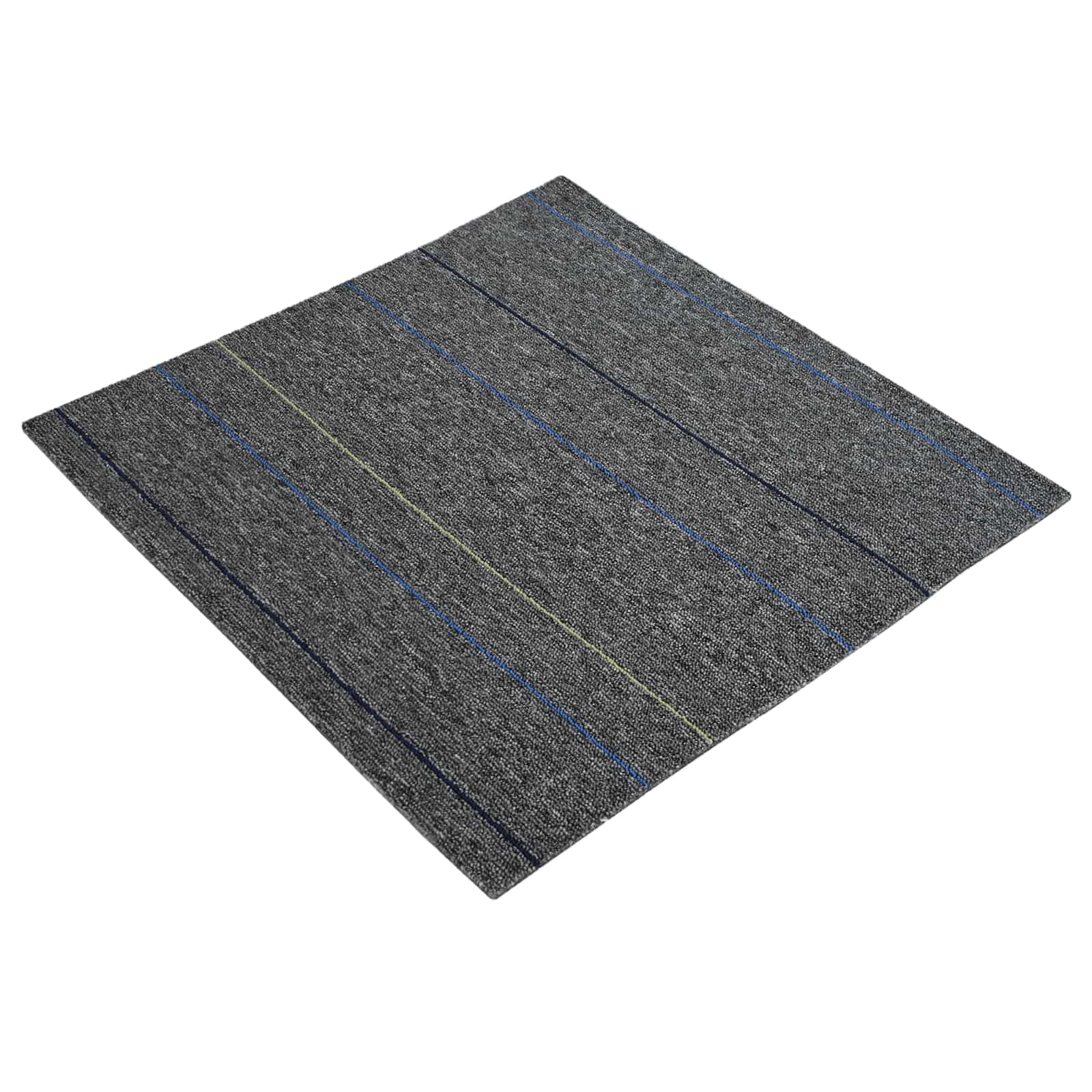 Matto Laatta Keskiharmaa Raidoilla 50 X 50 Cm 20 Pcs