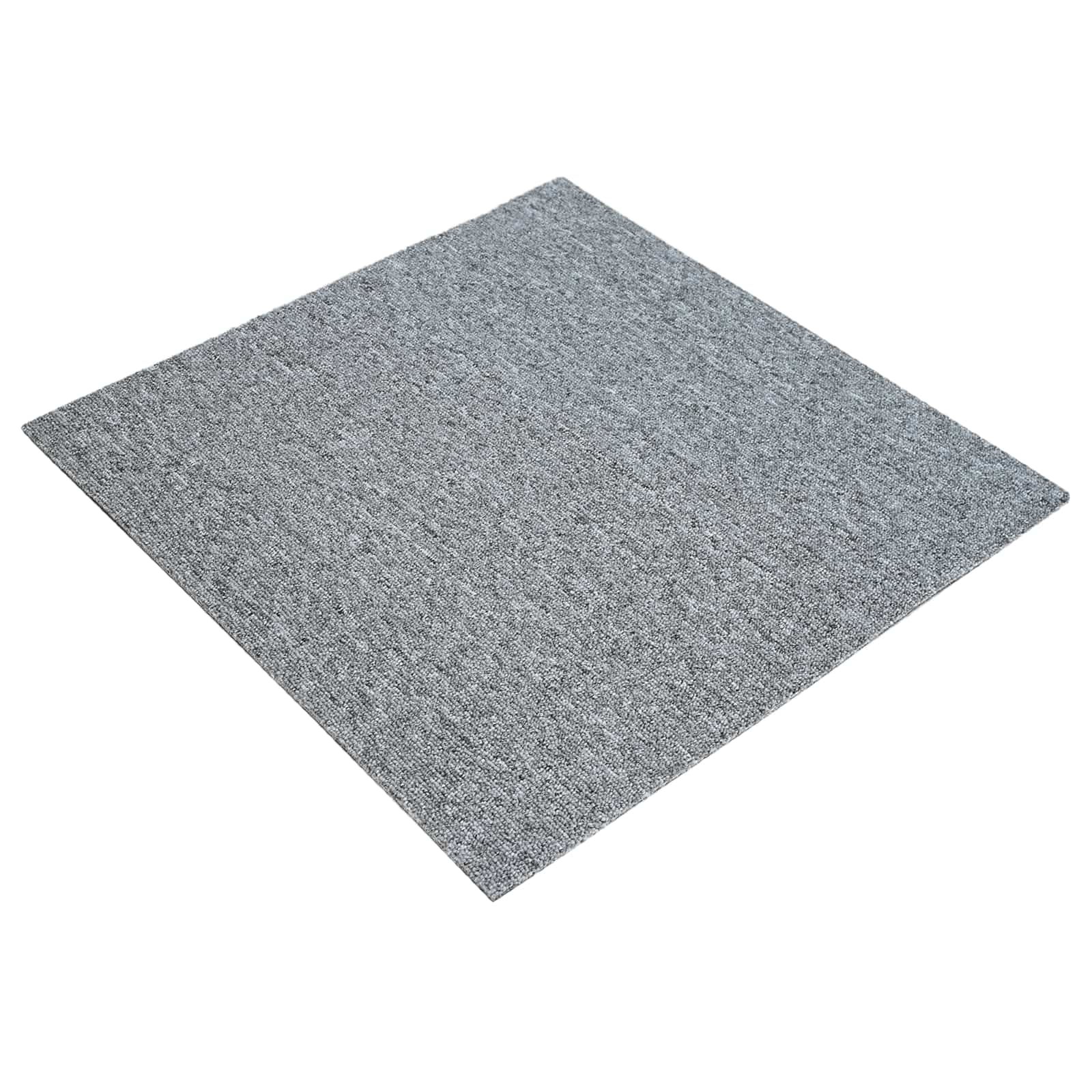 Matto Laatta Vaaleanharmaa 50 X 50 Cm 4 Pcs Pp Ja Bitumi