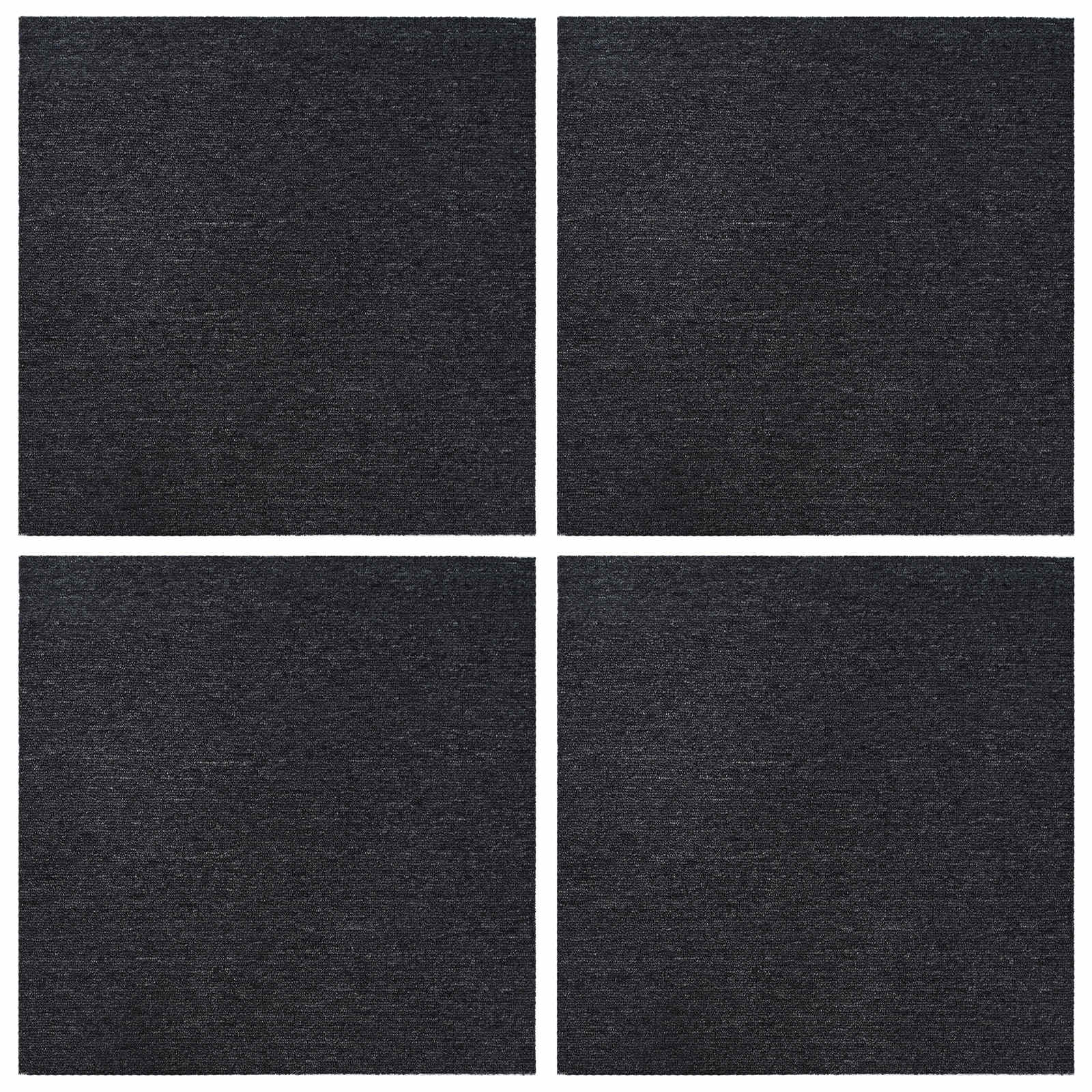 Matto Laatta Tummanharmaa 50 X 50 Cm 4 Pcs Pp Ja Bitumi