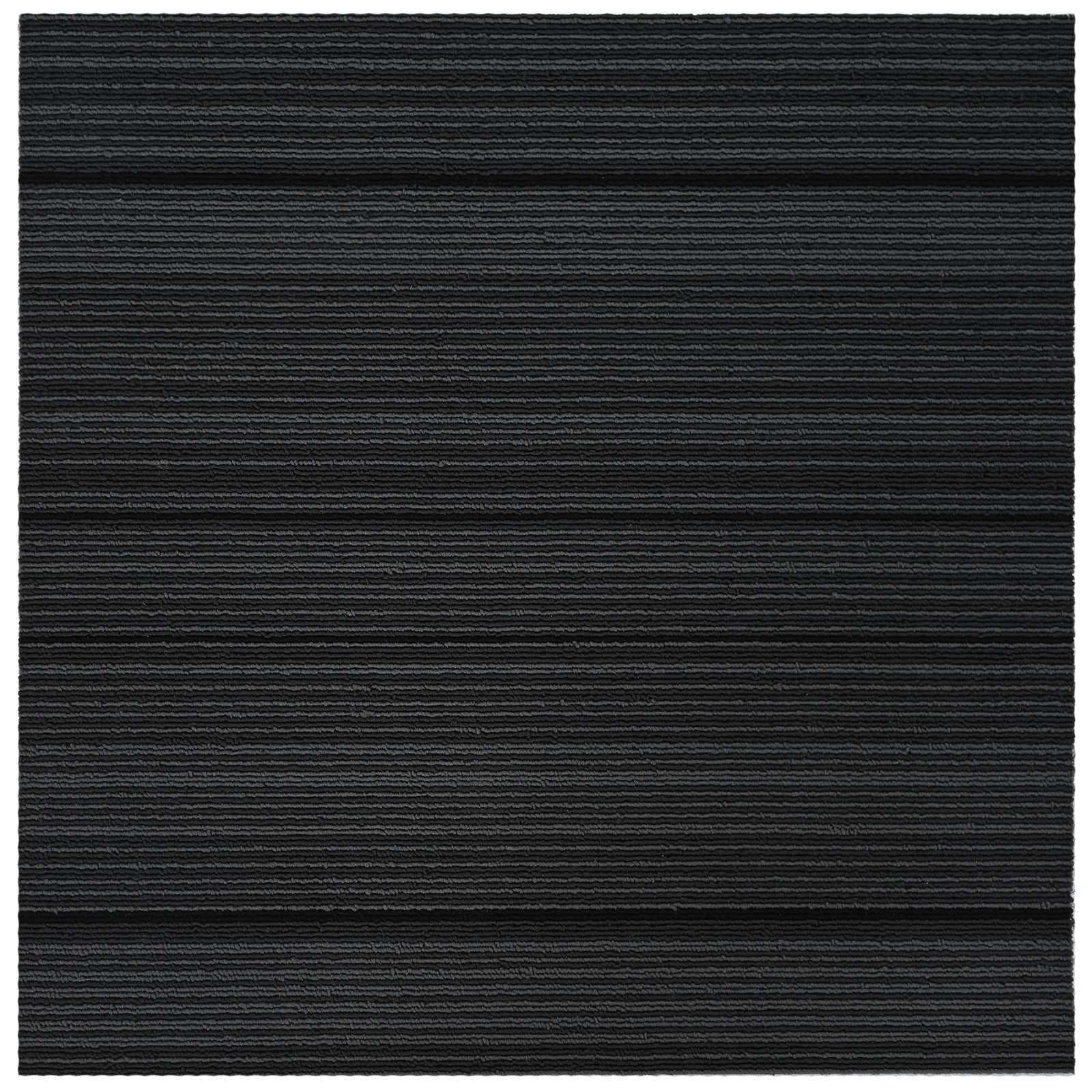 Matto Laatta Raidallinen Vaaleanharmaa 50 X 50 Cm 4 Pcs