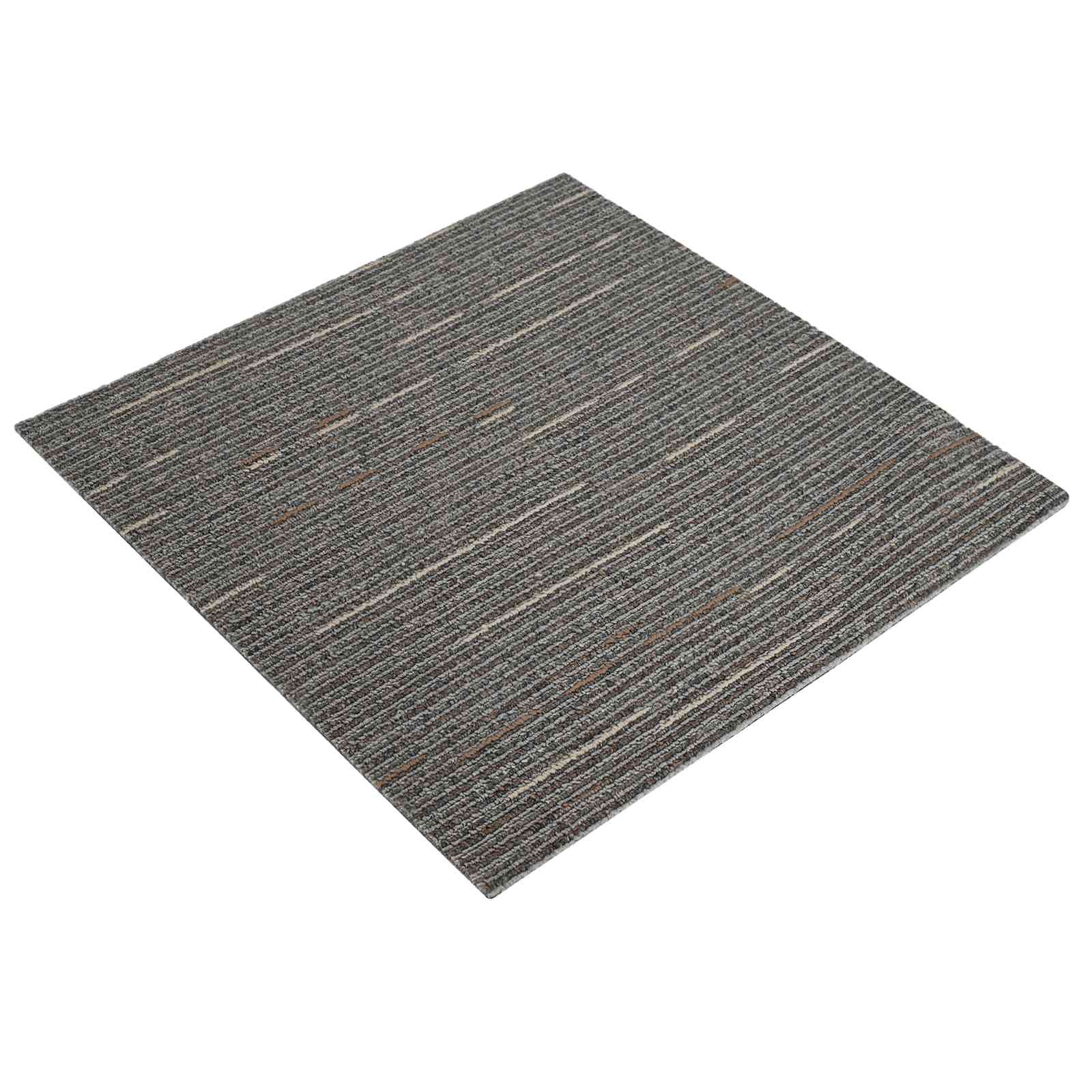 Matto Laatta Raidallinen Tumma Ruskea 50 X 50 Cm 36 Pcs