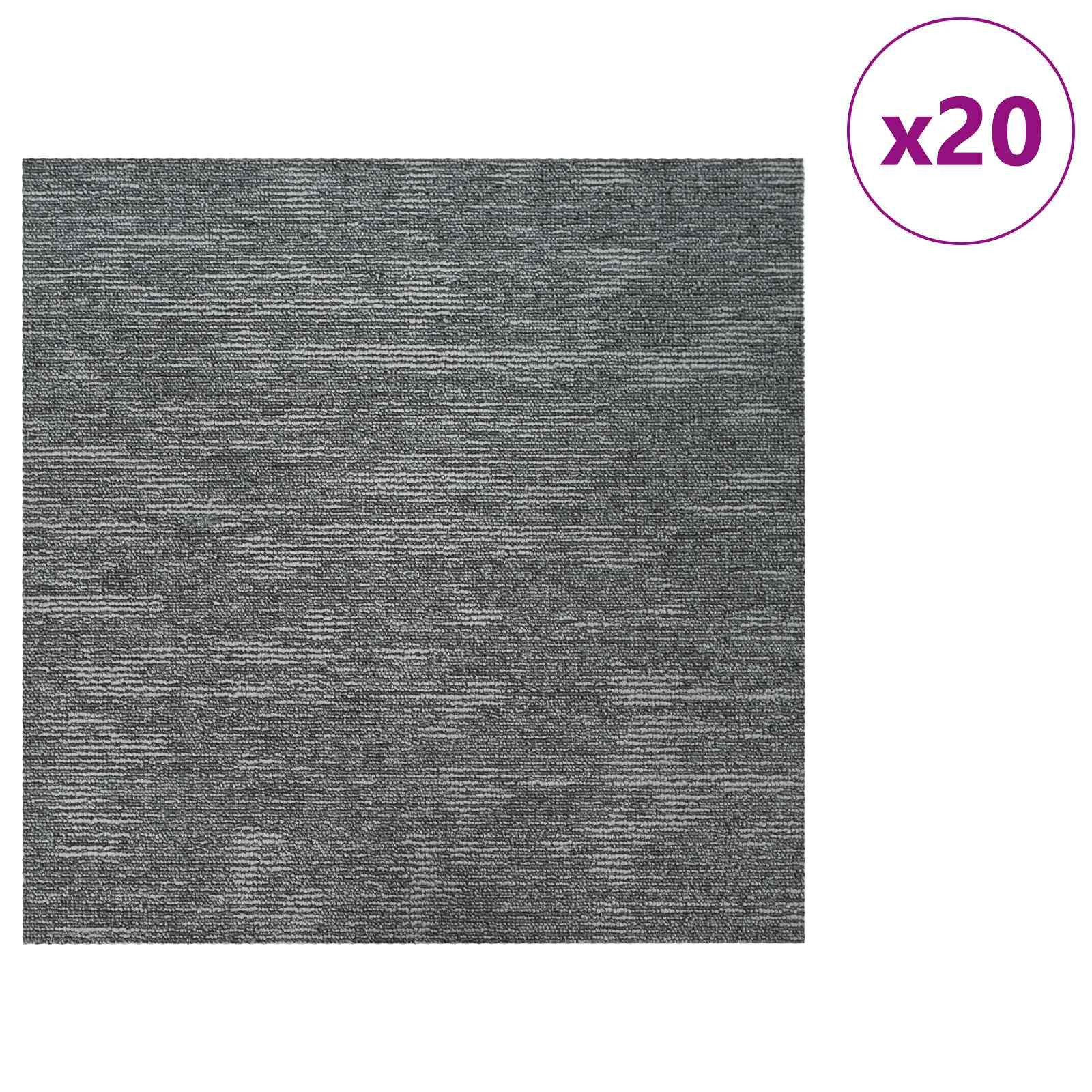 Matto Laatta Kivi Harmaa 50 X 50 Cm 20 Pcs Pp Ja Bitumi
