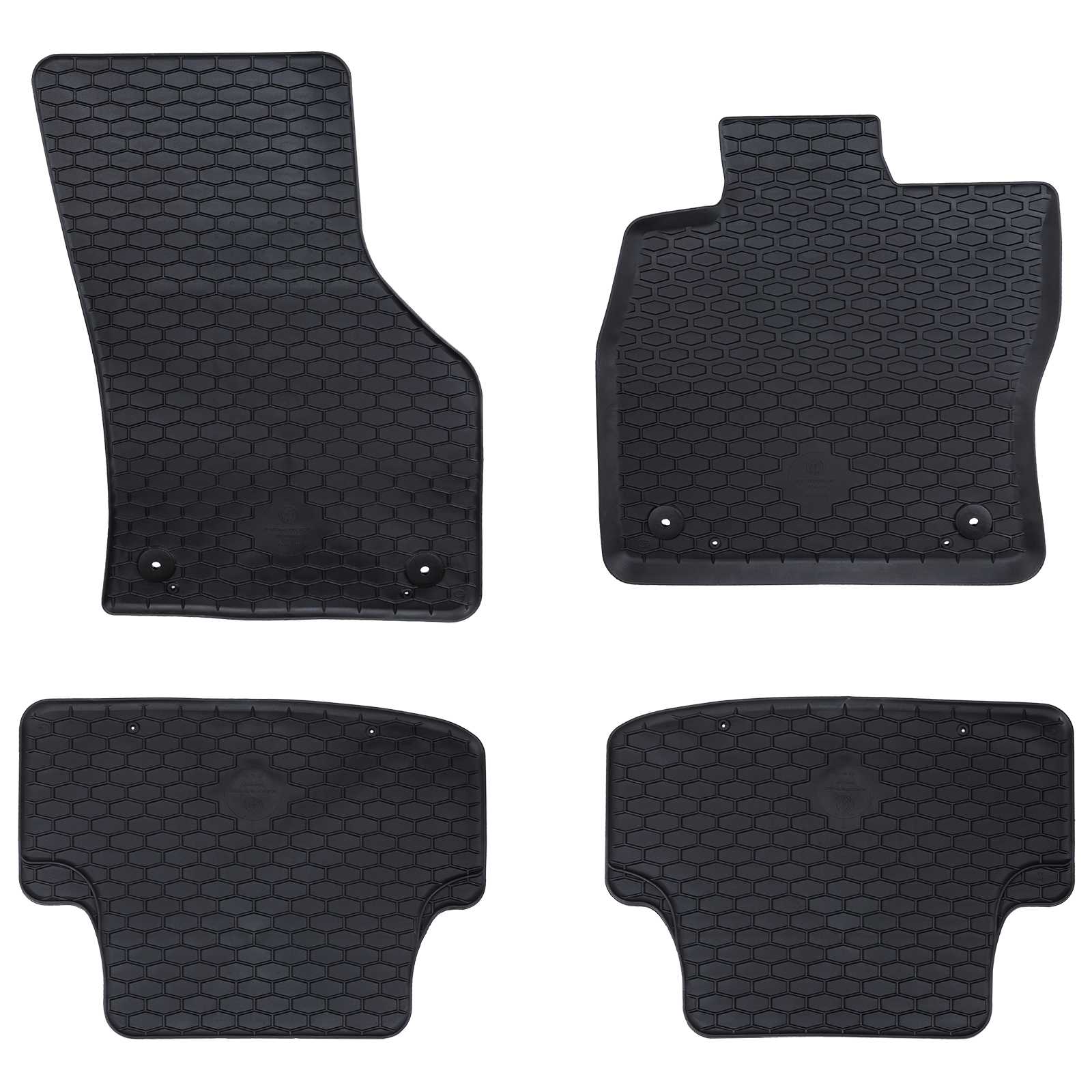 Auton Matto 4 Pcs Musta Sopii Audi A3 2012-2020 Kumi