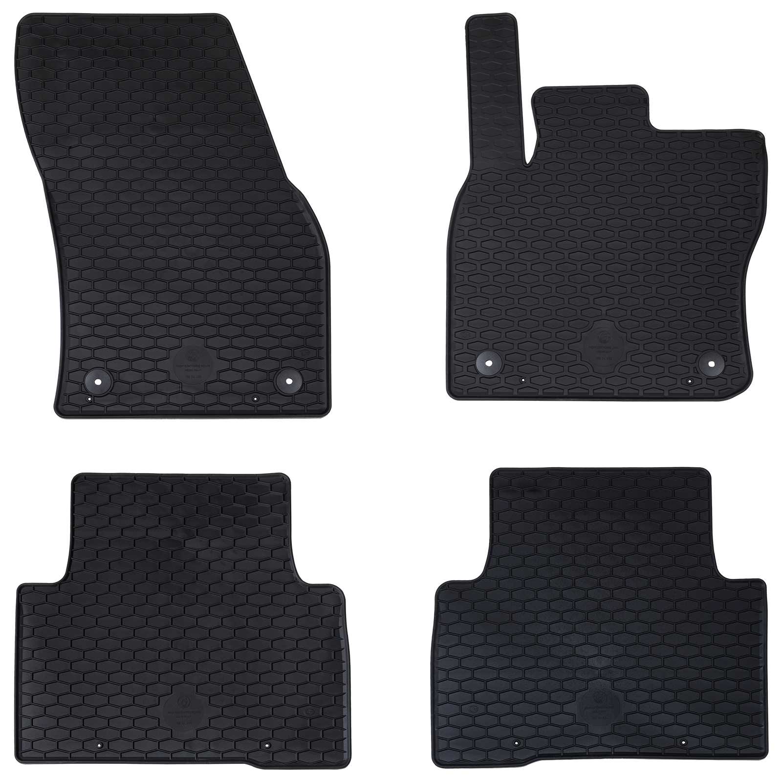 Auton Matto 4 Pcs Musta Sopii Vw Tiguan 2016-2023 Kumi
