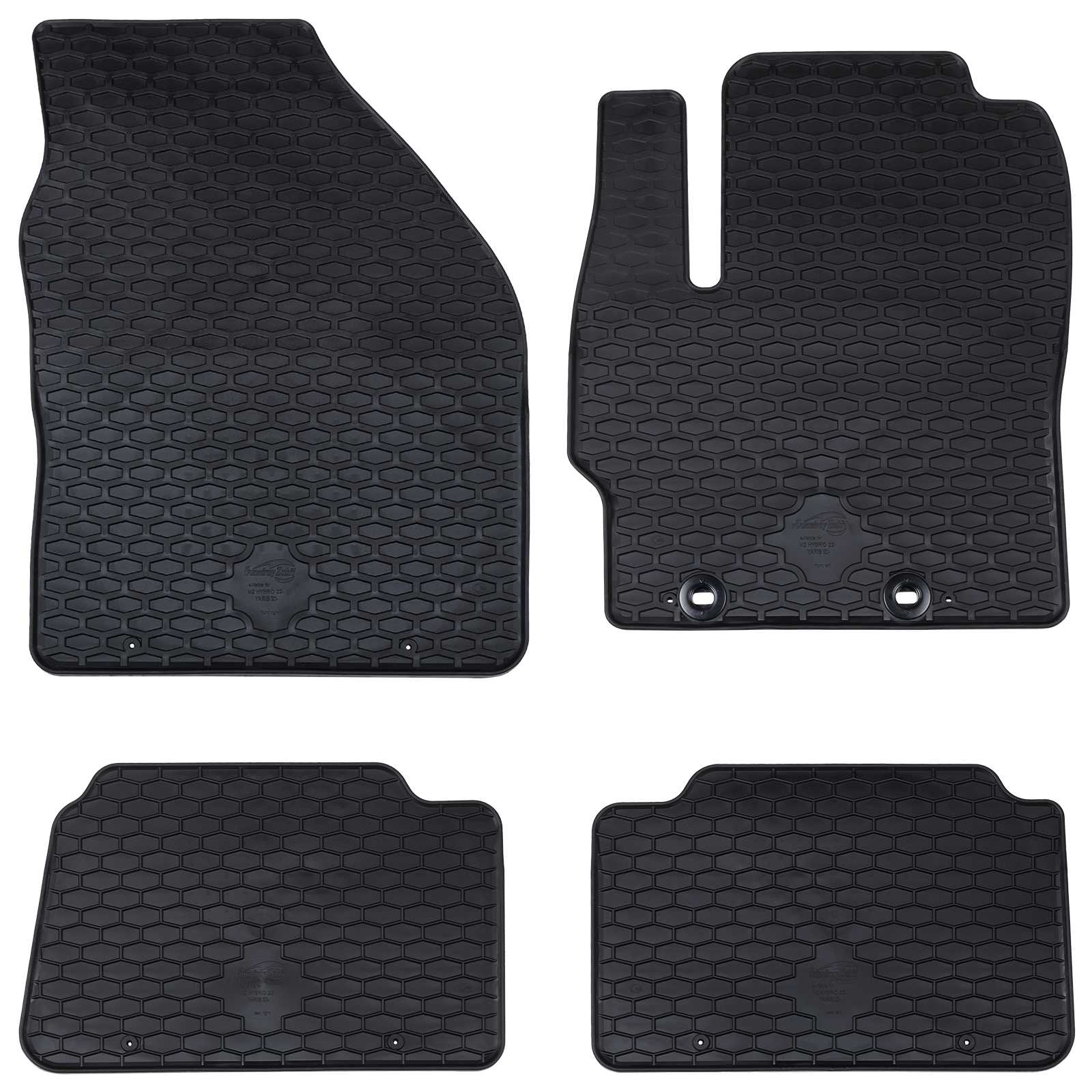 Auton Matto 4 Pcs Musta Sopii Toyota Yaris 2020- Kumi