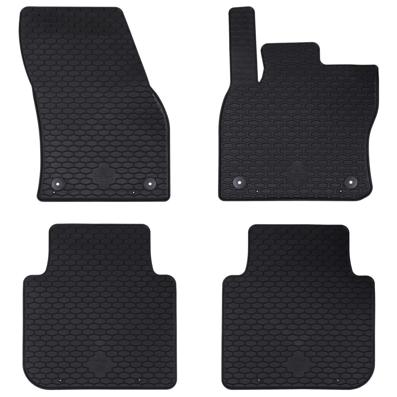 Auton Matto 4 Pcs Musta Sopii Škodalle Kodiaq 2017-2023 Kumi