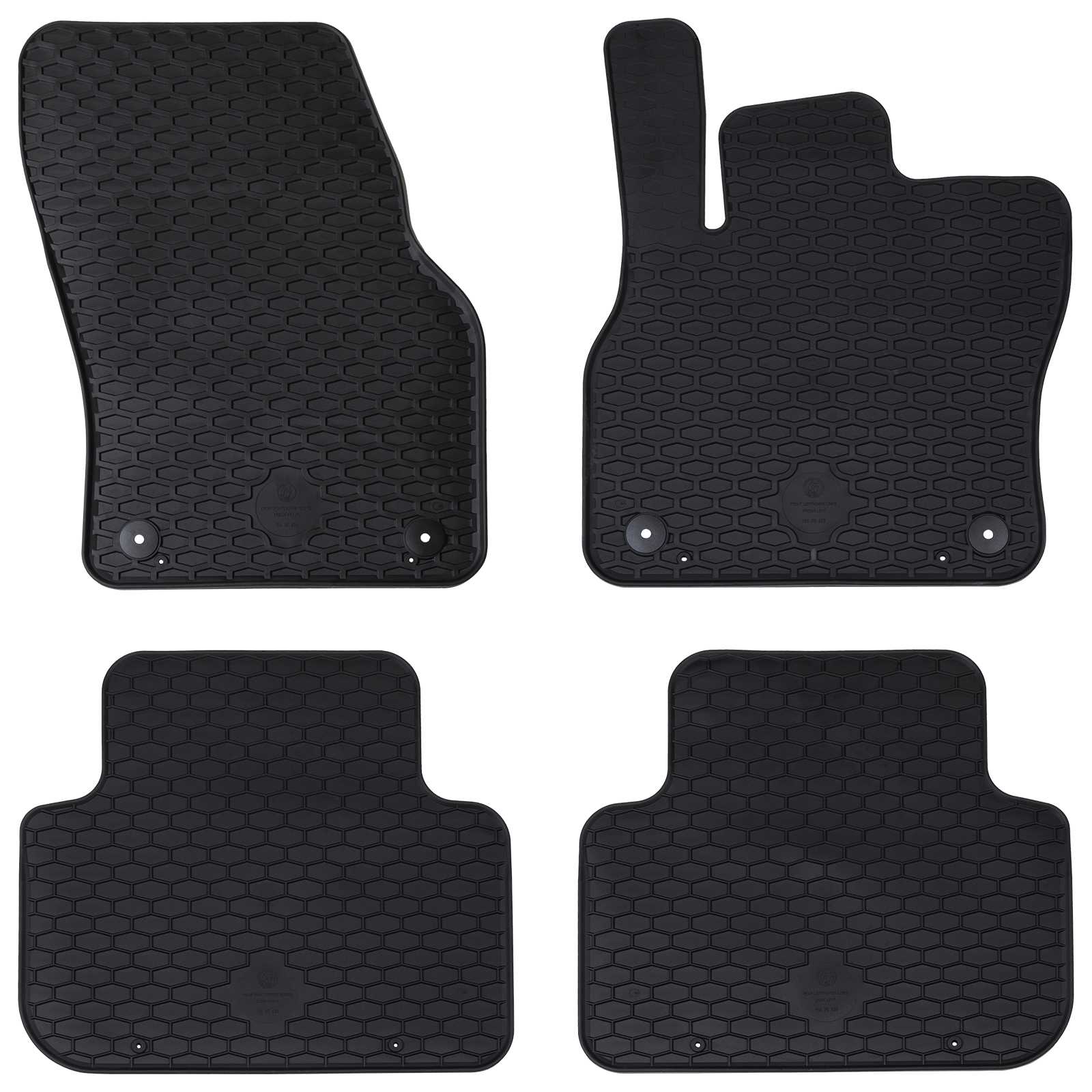 Auton Matto 4 Pcs Musta Sopii Audi Q3 2019-2025 Kumi