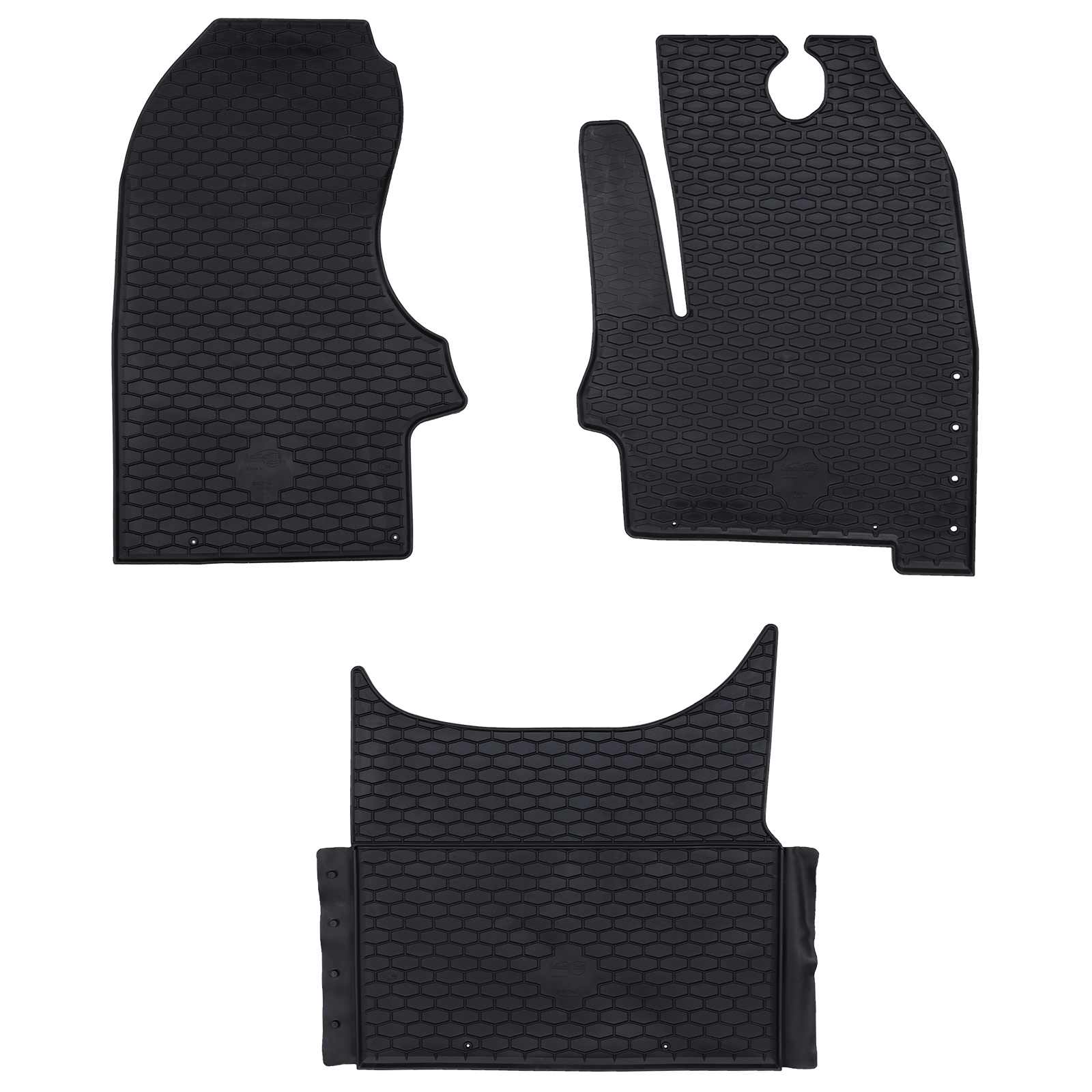 Auton Matto 3 Pcs Musta Sopii Iveco Daily 2014- Kumi