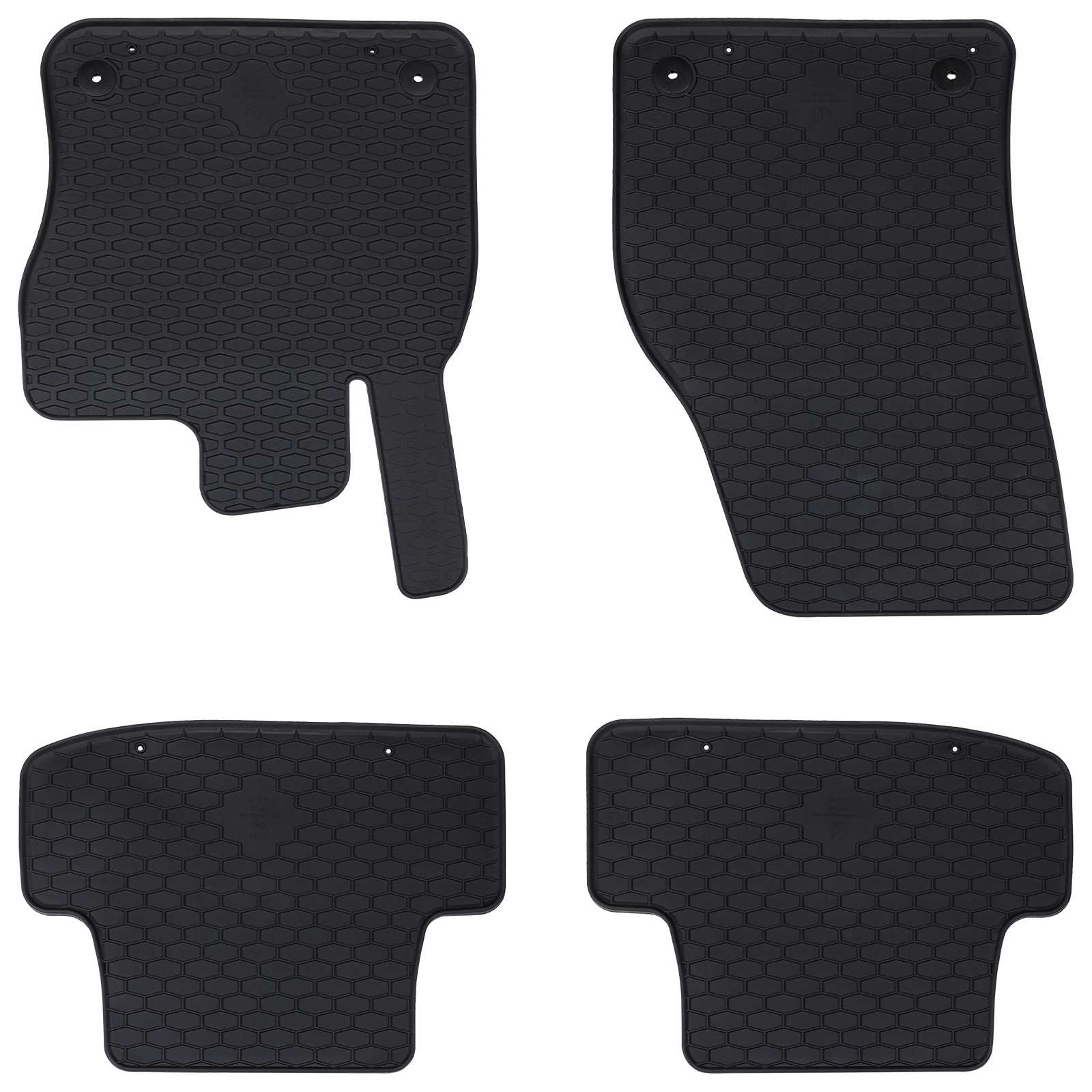 Auton Matto 4 Pcs Musta Soveltuu Audi Q2 2017 Kumi