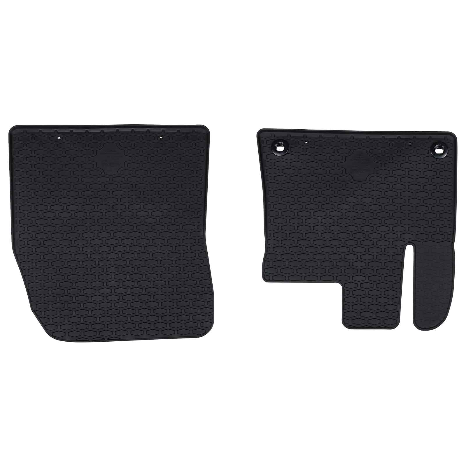 Auton Matto 2 Pcs Musta Kumi