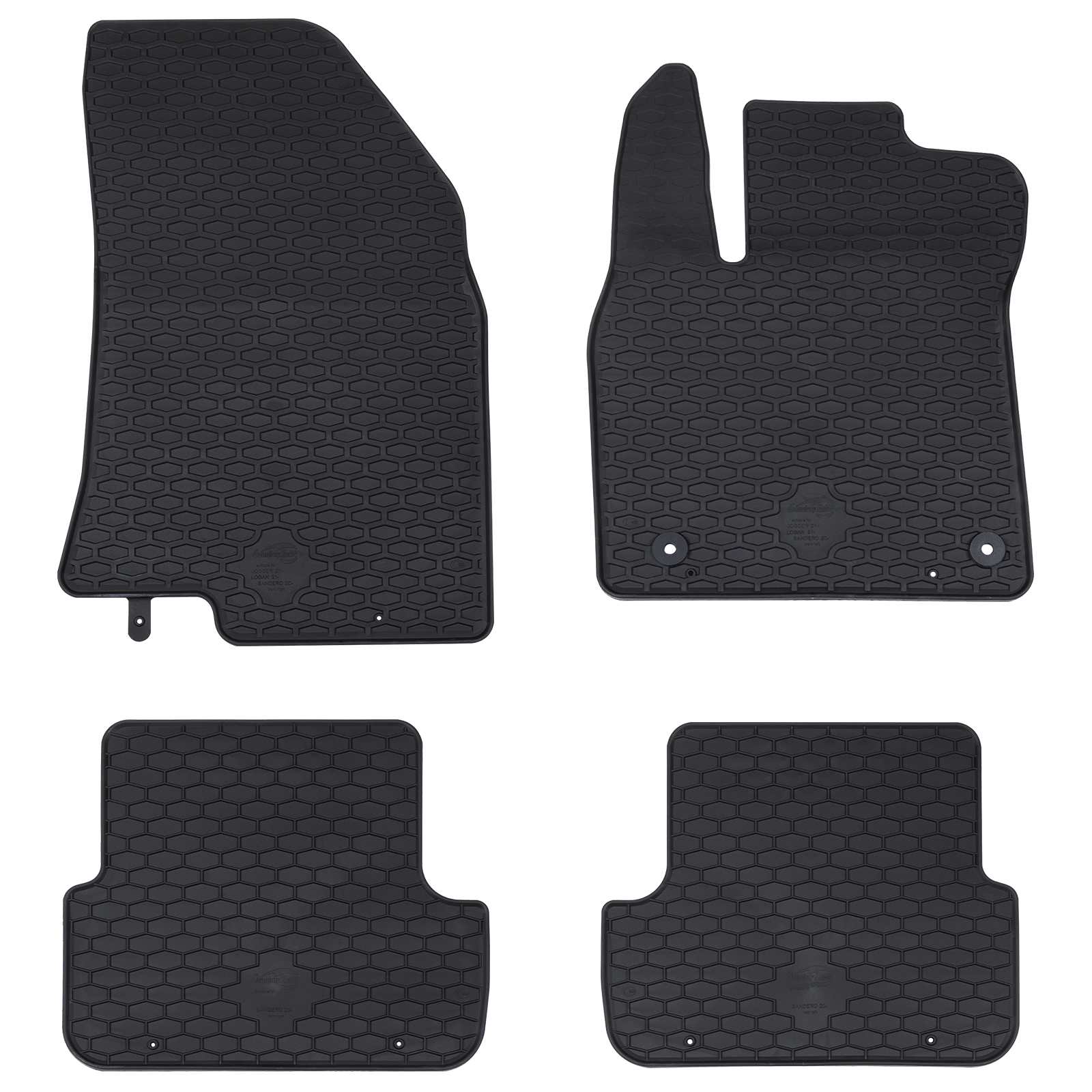 Auton Matto 4 Pcs Musta Sopii Sandero 2020- Kumi