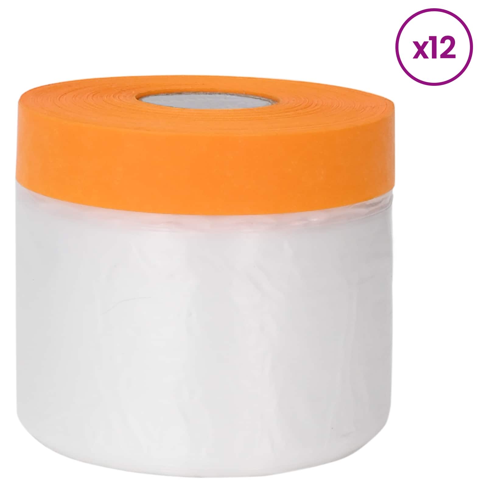Pölysuojus Liimateipillä 12 Pcs Läpinäkyvä 30 X 3300 Cm Hdpe