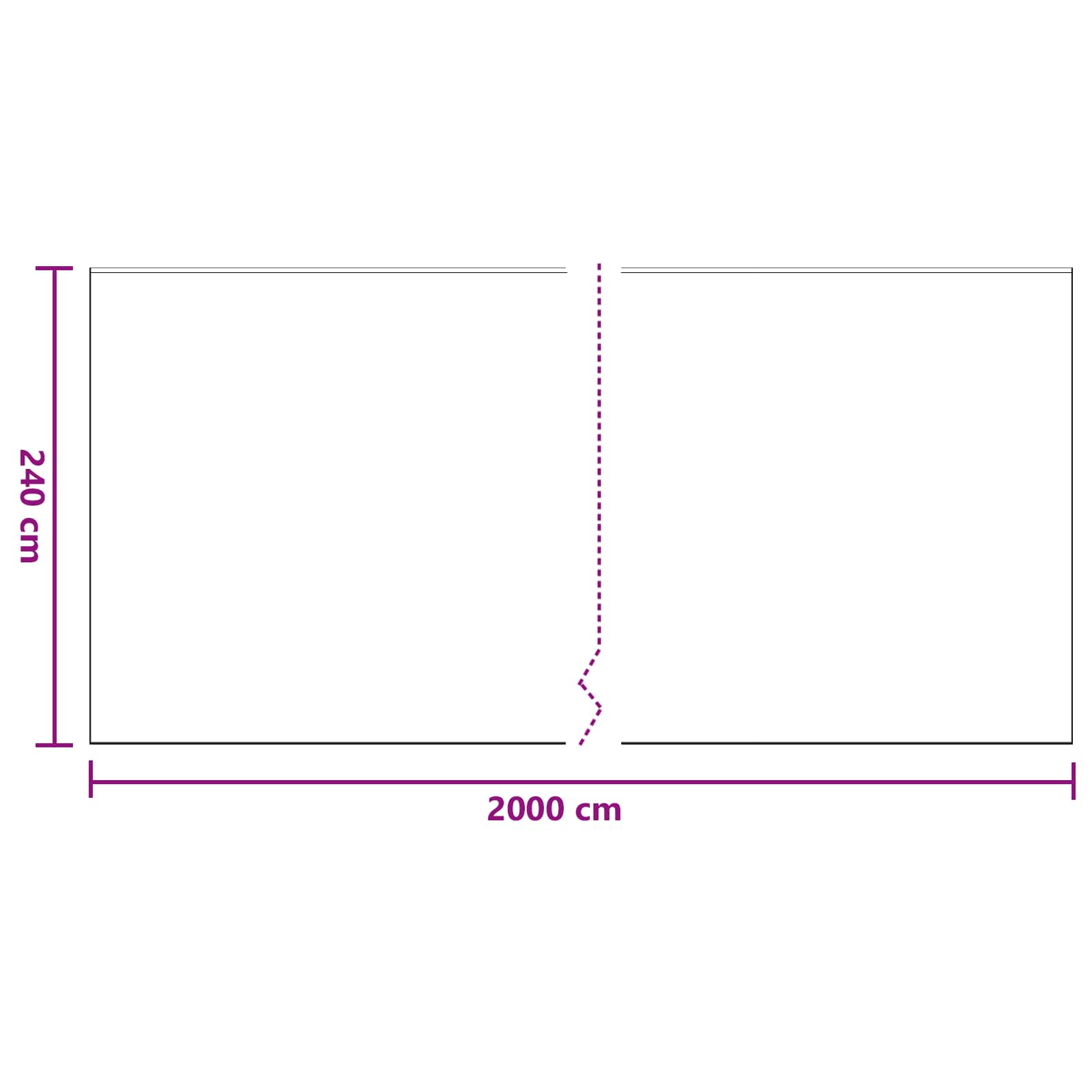 Pölysuojus Liimateipillä 12 Pcs Läpinäkyvä 240 X 2000 Cm Hdpe