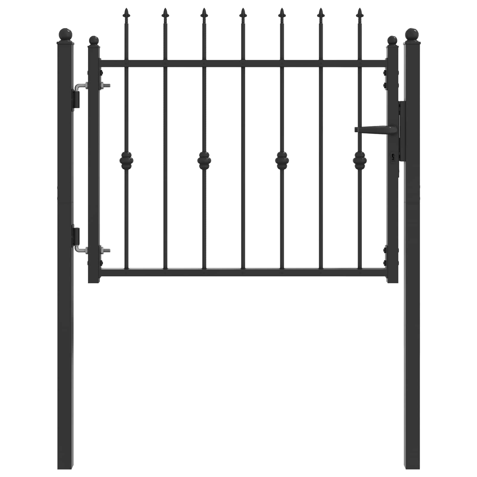 Aitausportti Horst 100 X 75 Cm Metalli Musta Lukittava
