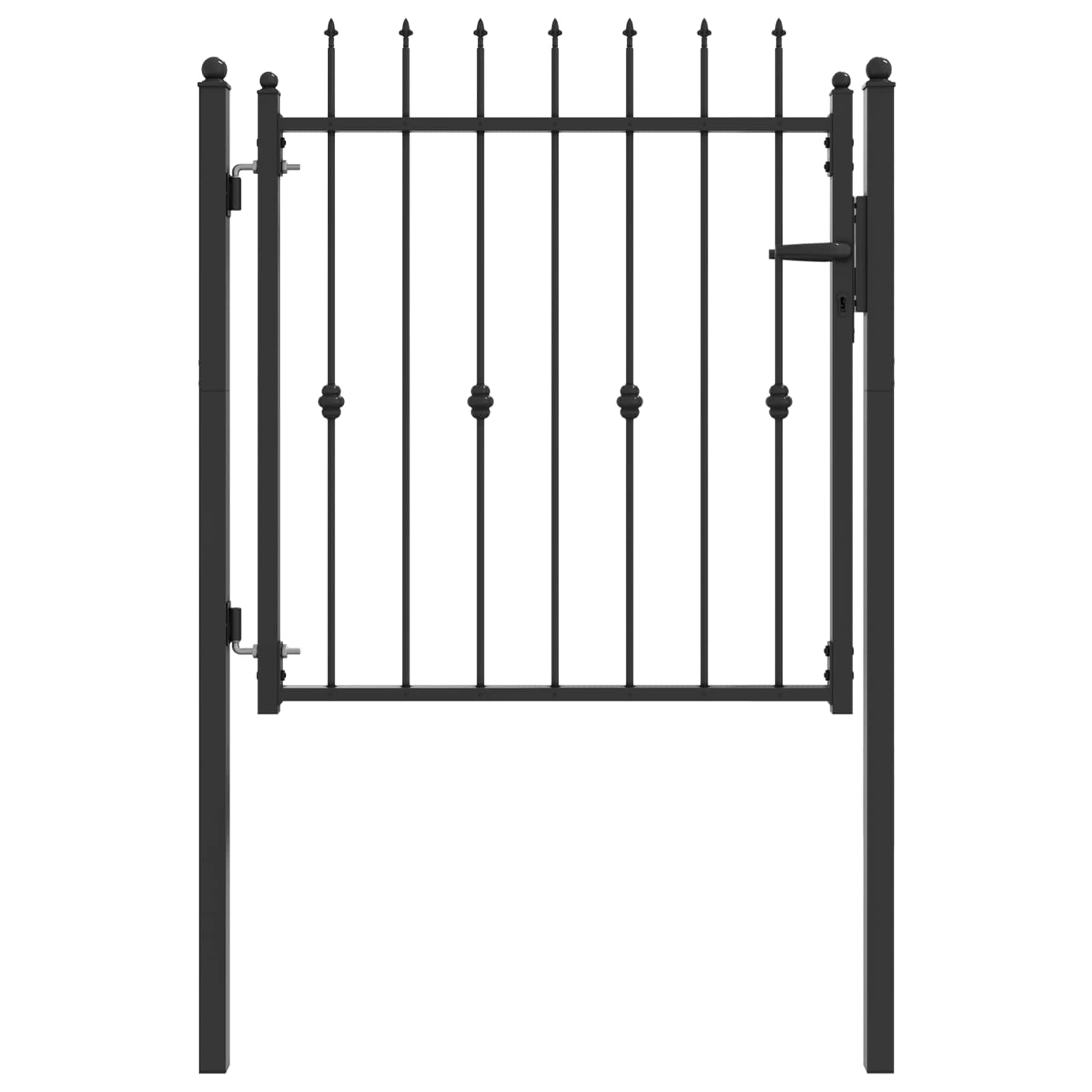 Aitausportti Horst 100 X 100 Cm Metalli Musta Lukittava