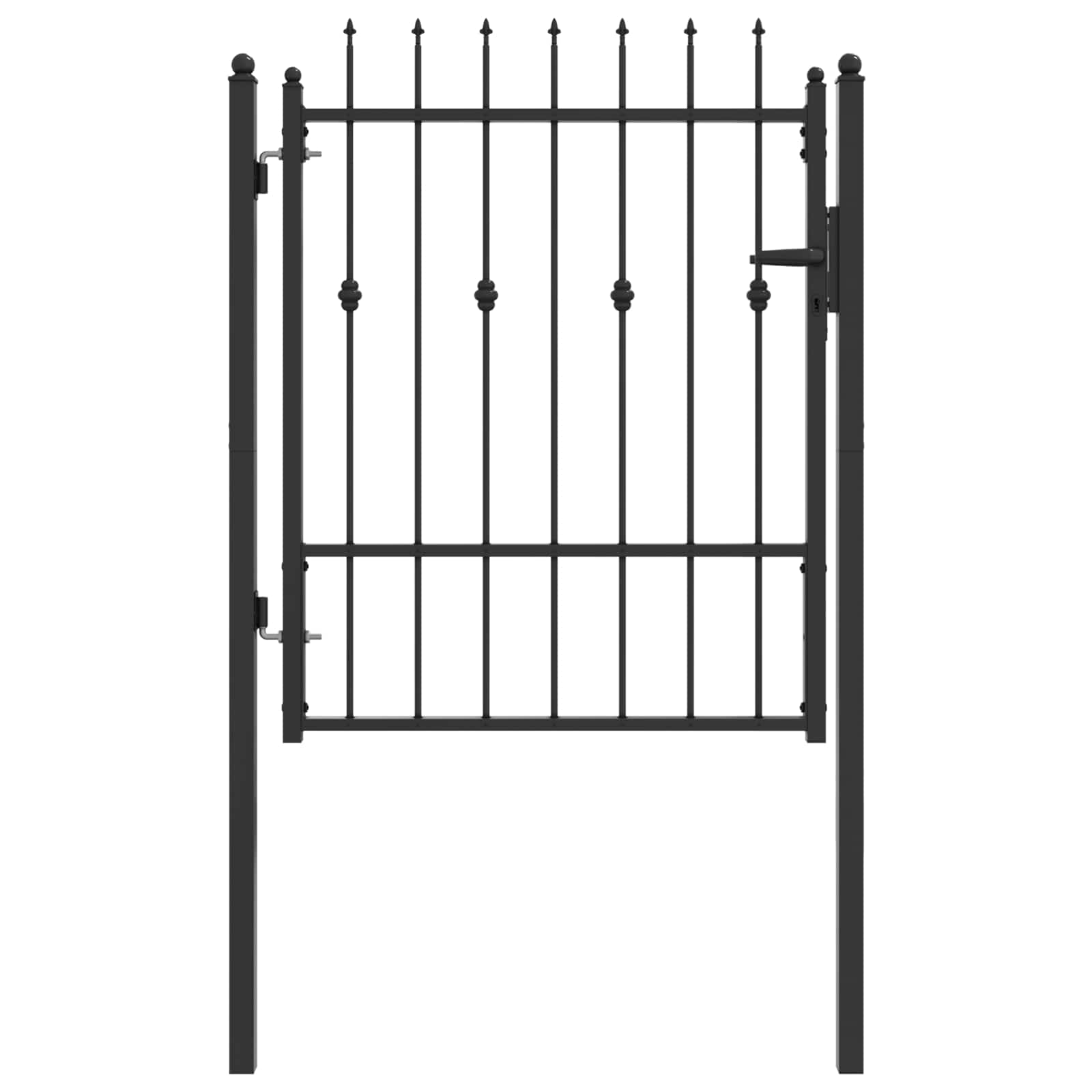Aitausportti Horst 100 X 125 Cm Metalli Musta Lukittava