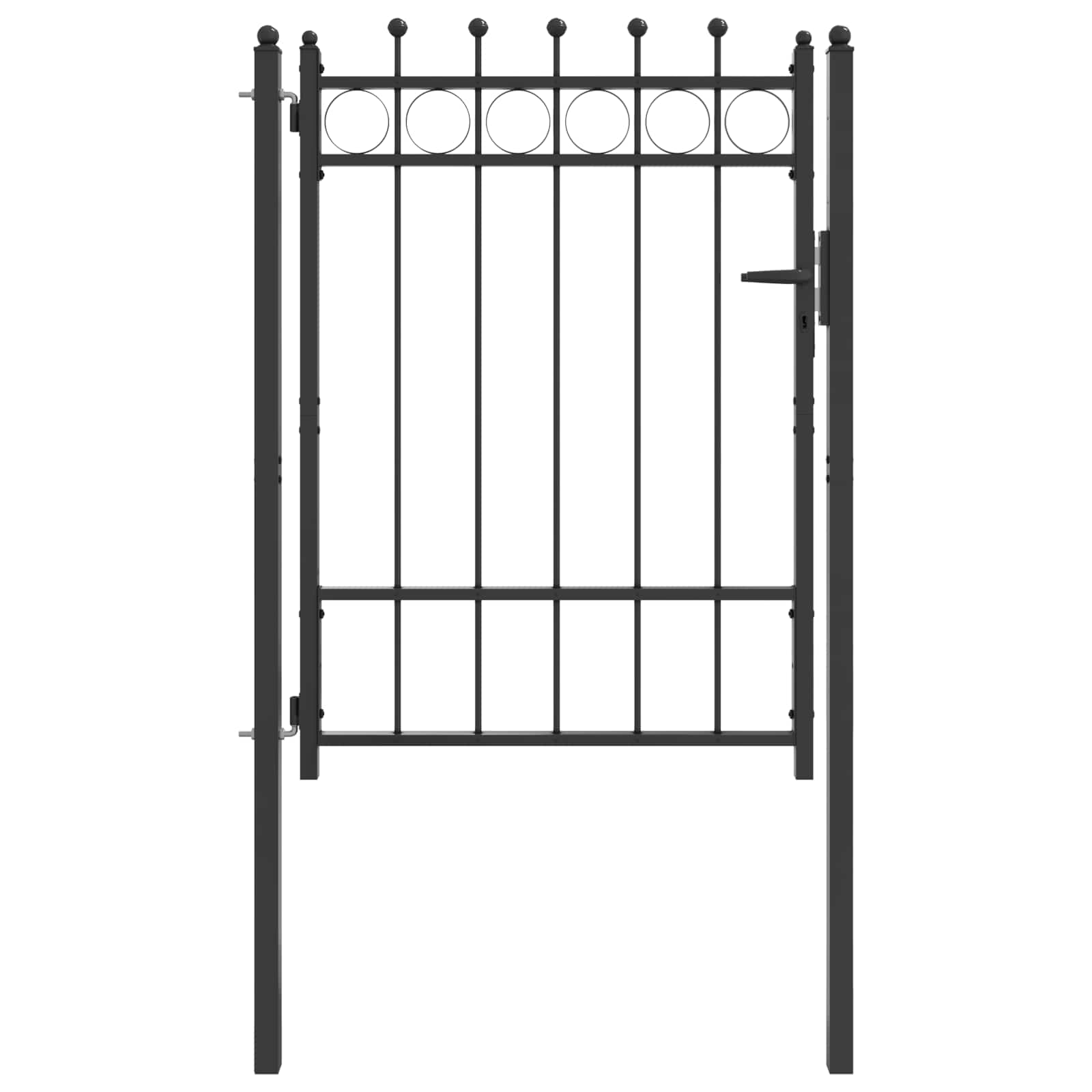 Aitausportti Horst 100 X 125 Cm Metalli Musta Lukittava