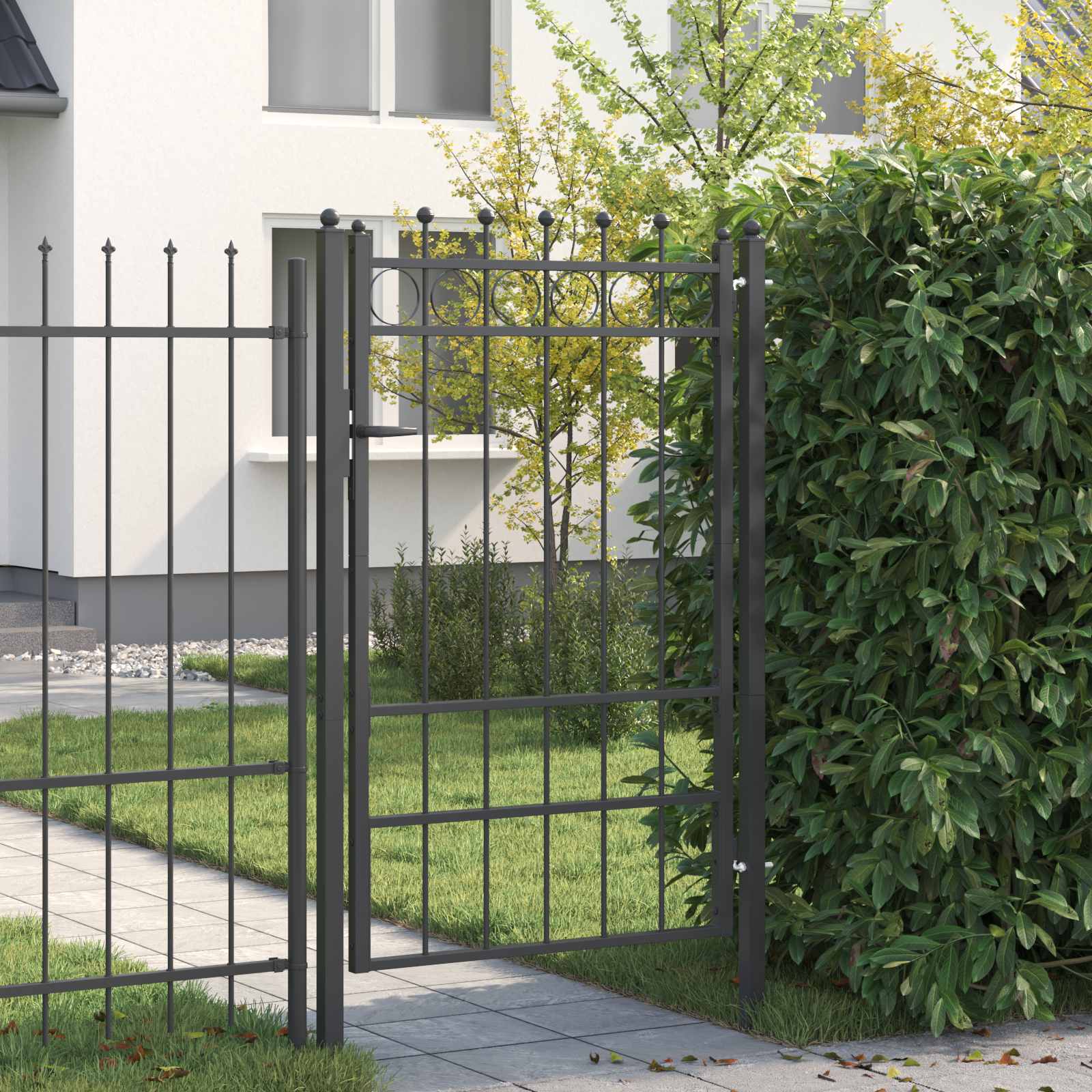 Aitausportti Horst 100 X 150 Cm Metalli Musta Lukittava