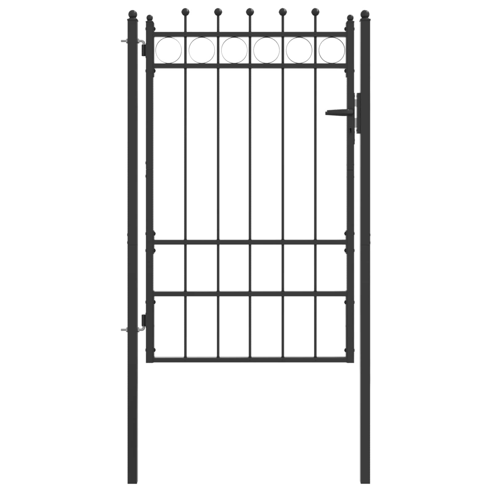 Aitausportti Horst 100 X 150 Cm Metalli Musta Lukittava