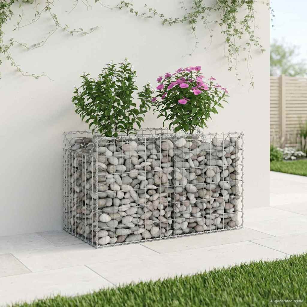 Gabion Kohotettu Peti Hopea