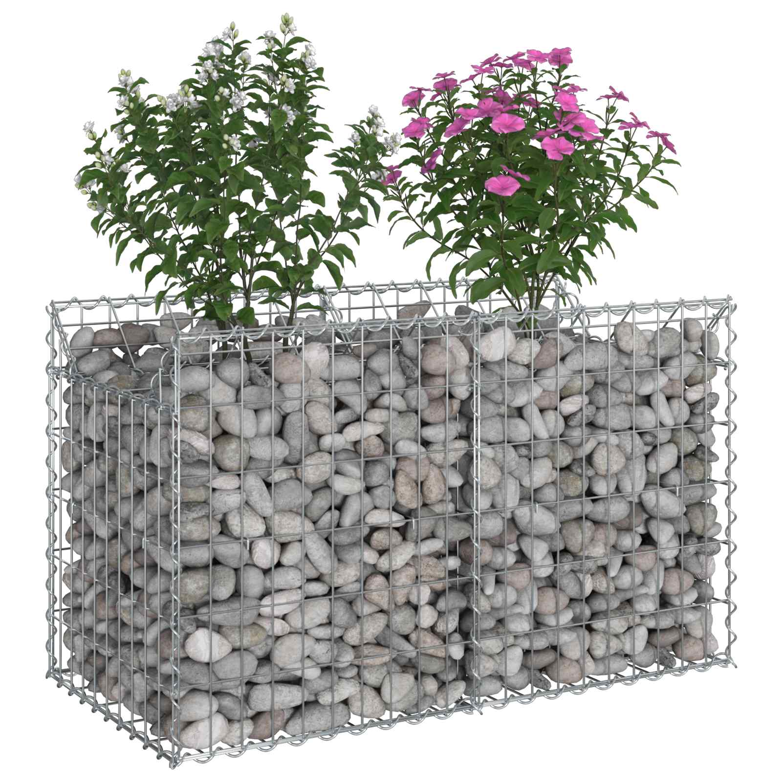 Gabion Kohotettu Peti Hopea
