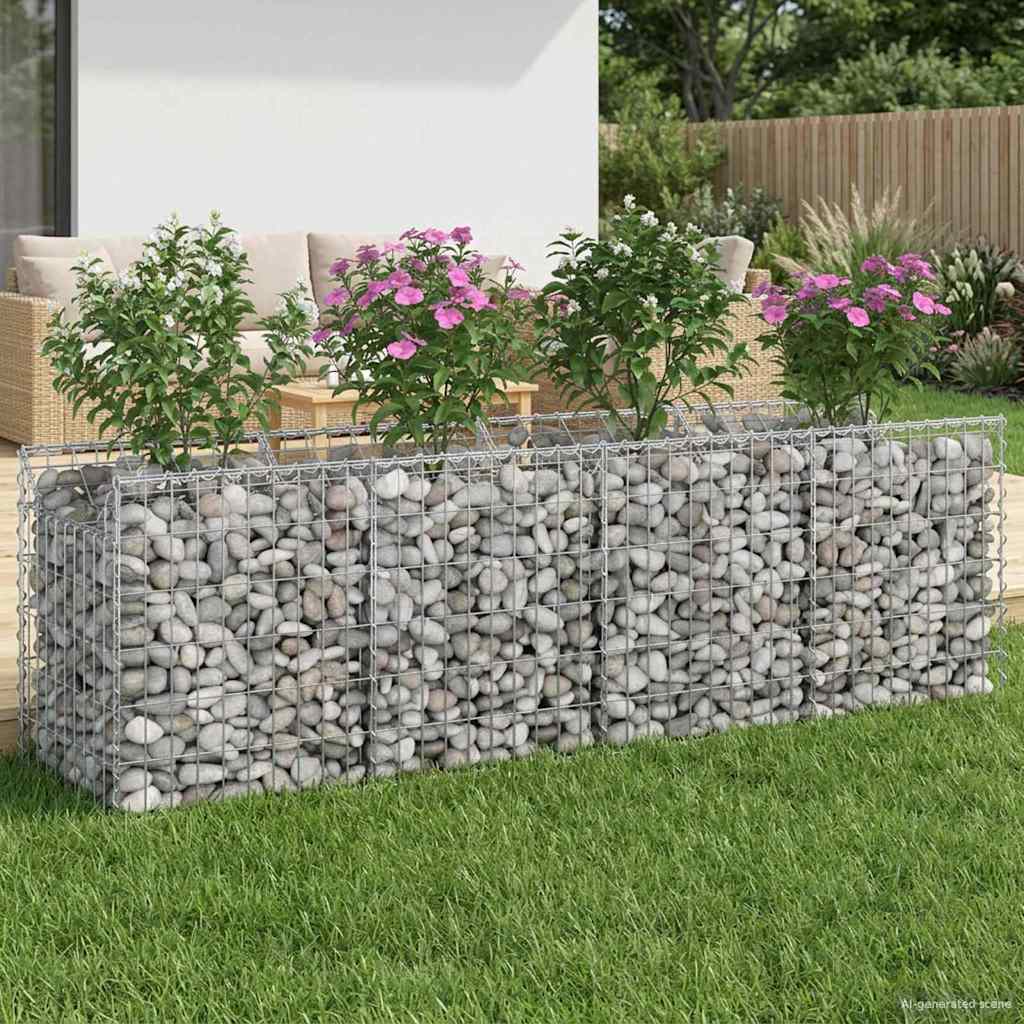 Gabion Kohotettu Peti Hopea