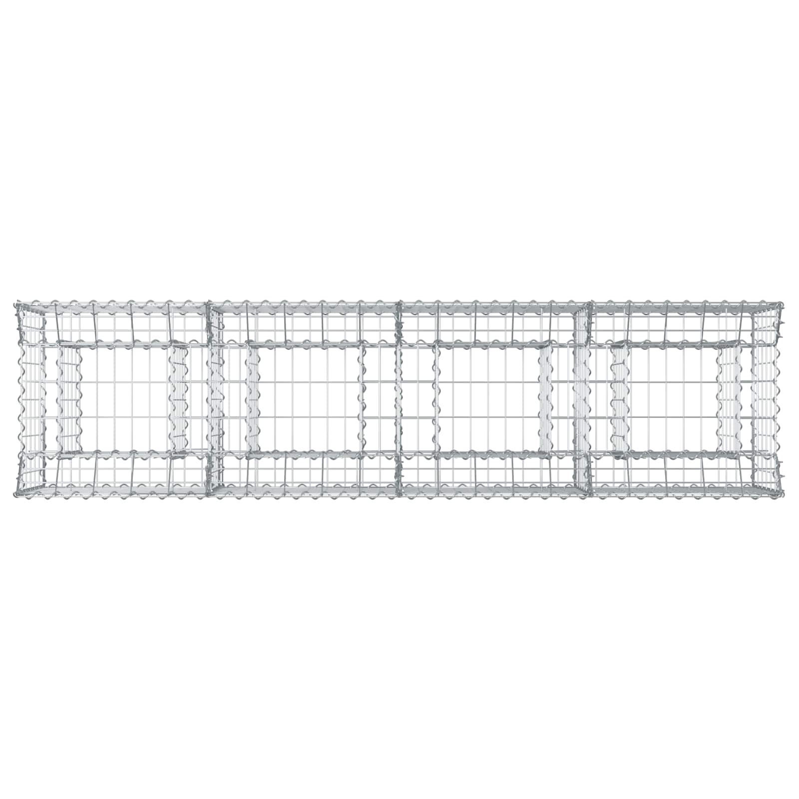 Gabion Kohotettu Peti Hopea