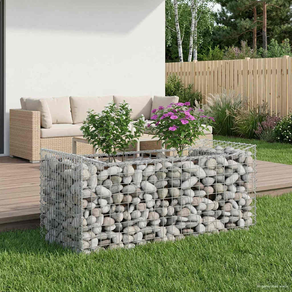 Gabion Kohotettu Peti Hopea