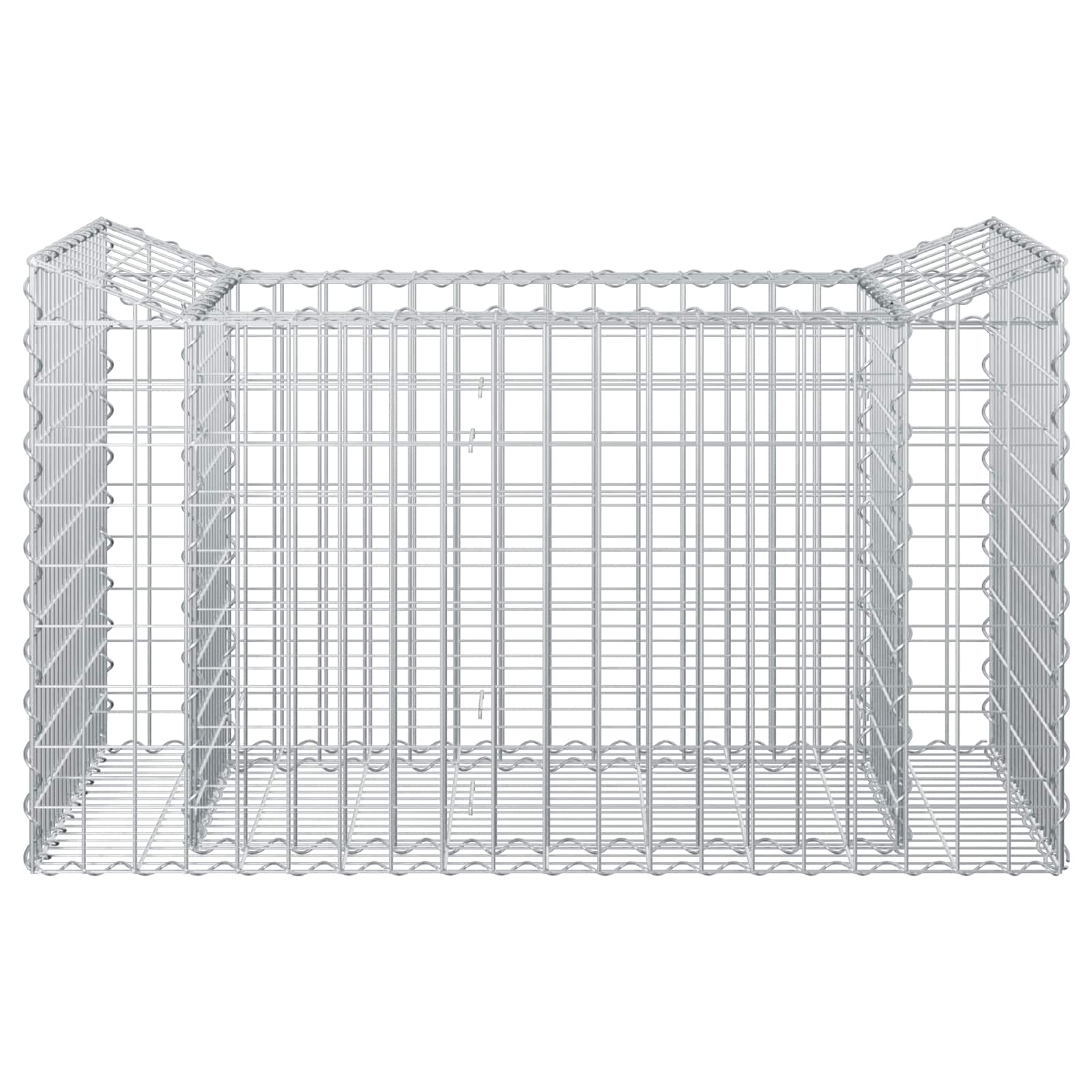 Gabion Kohotettu Peti Hopea