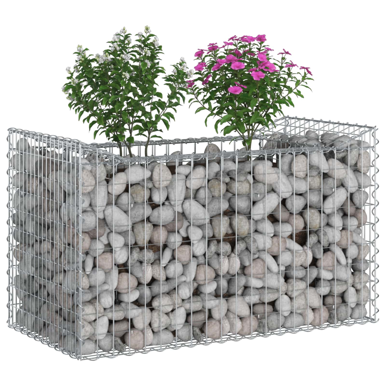 Gabion Kohotettu Peti Hopea