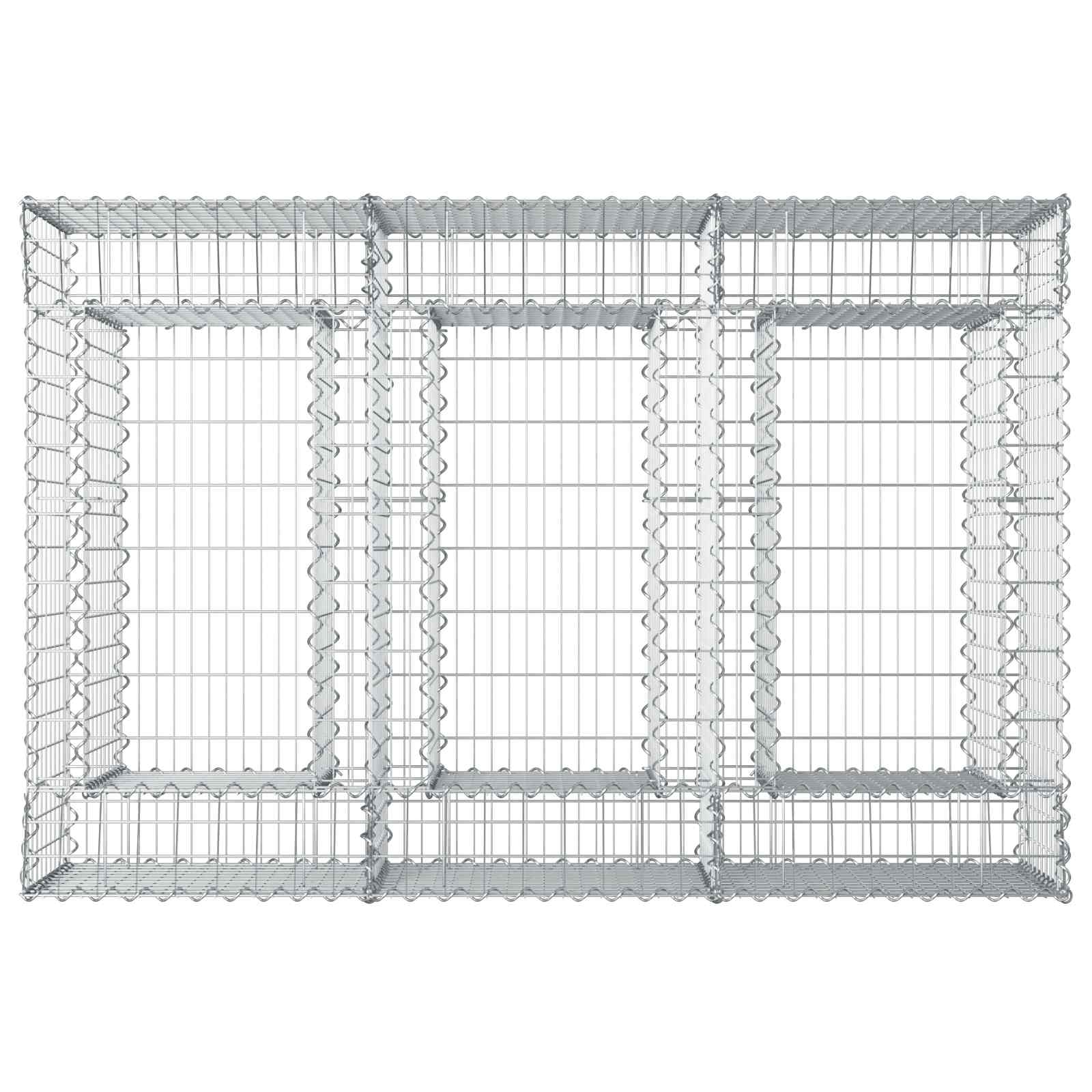 Gabion Kohotettu Peti Hopea