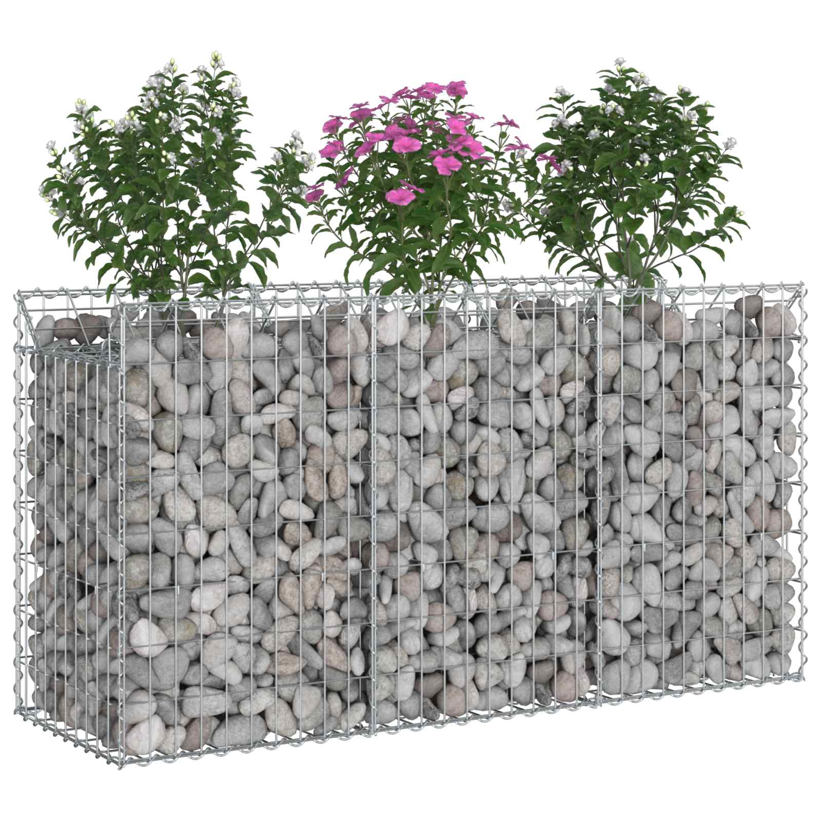 Gabion Kohotettu Peti Hopea